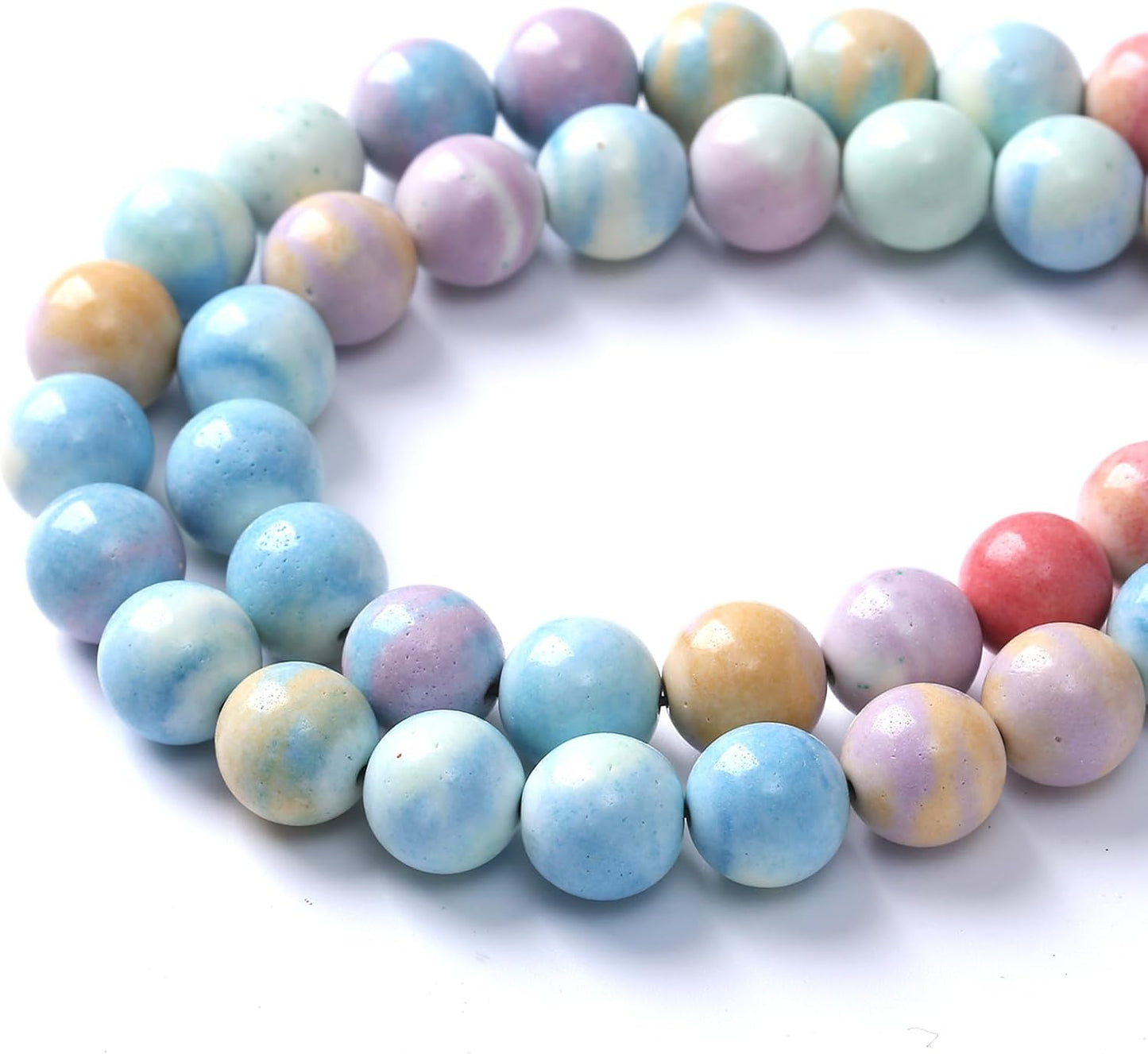 4mm 90pcs Natural Alxa Rainbow Stone Beads for Jewelry Making Energy Healing Power Stone Beads DIY Bracelet Necklace Accessories 15"