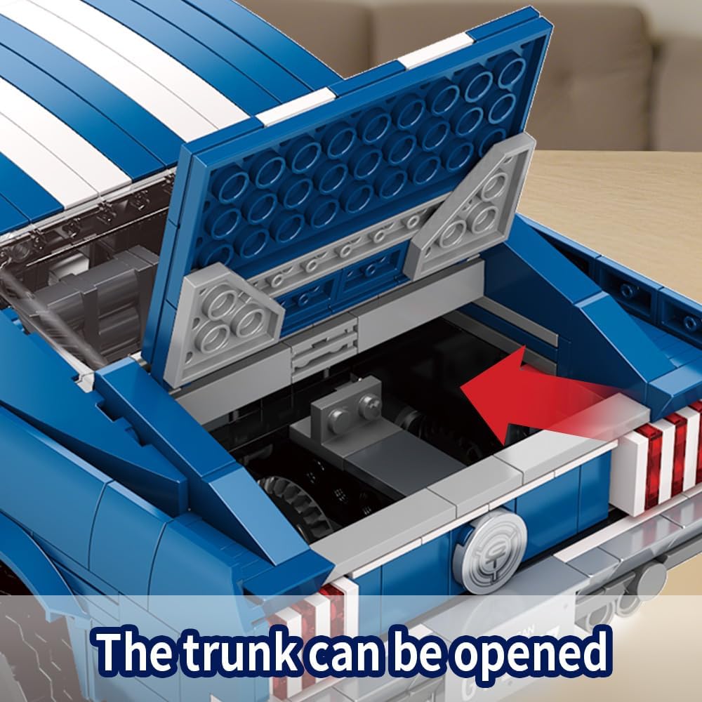 Sports GTRS Car Building Blocks Toys Boys or Adults Kits，1:10 MOC Building Set Raceing Car Model,Cars for Boys Age 14，Compatible with Lego(1680 Pcs)