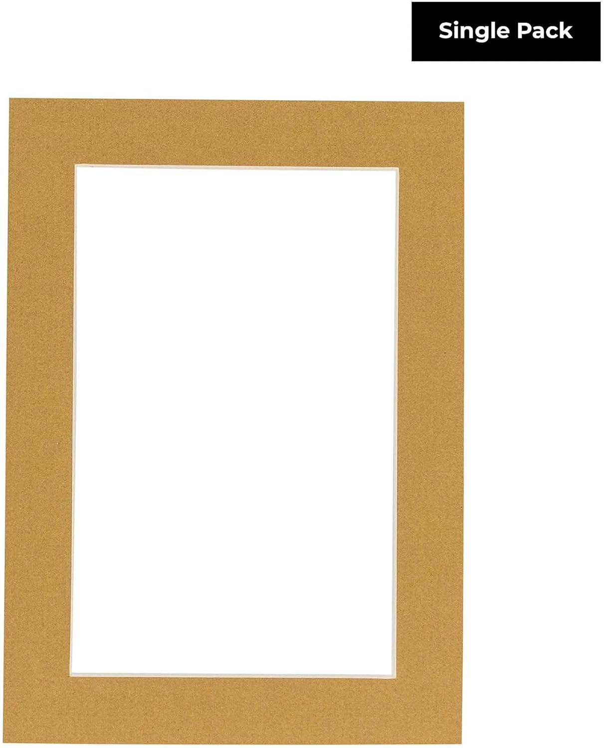 6x8 Mat for 8x10 Frame - Precut Mat Board Acid-Free Rattan Beige 6x8 Photo Matte Made to Fit a 8x10 Picture Frame, Premium Matboard for Family Photos, Show Kits, Art, Picture Framing, Pack of 1 Mat