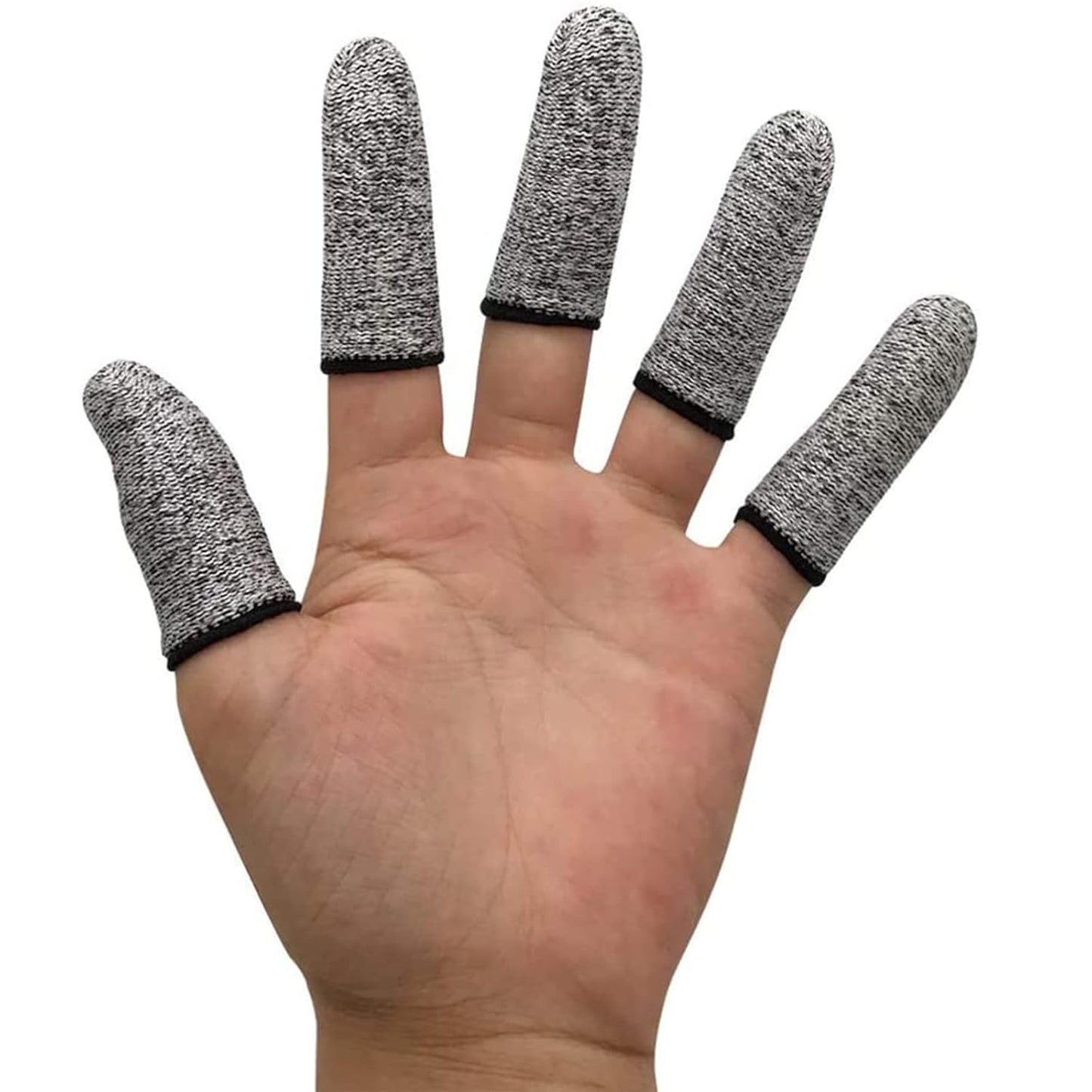 JADE KIT 60 PCS Finger Cots Cut Resistant Protector, Finger Covers for Cuts, Gloves Life Extender, Cut Resistant Finger Protectors for Kitchen, Work, Sculpture, Anti-Slip, Reusable