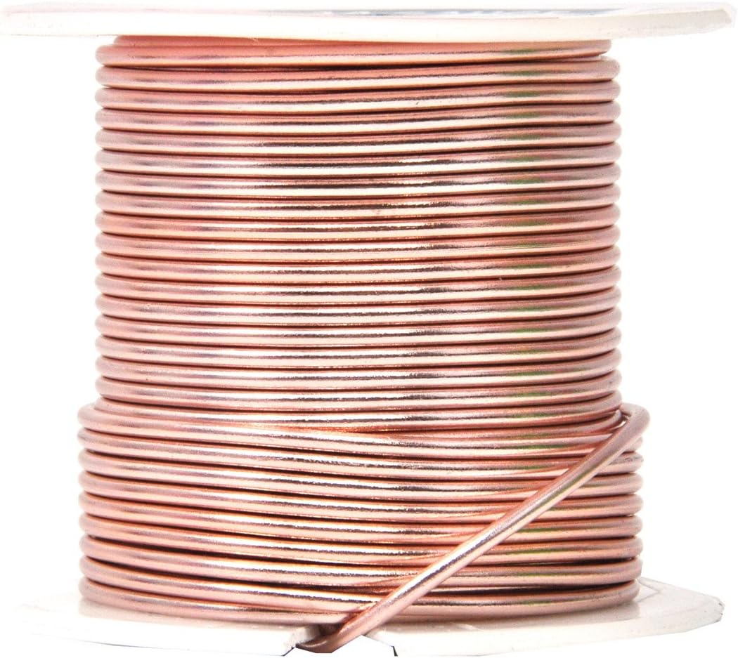 Mandala Crafts 14 Gauge Anodized Aluminum Craft Wire for Jewelry Making – 330 FT Colored Flexible Rose Gold Combo Wire - Bendable for Bonsai Armature Crafting Sculpting