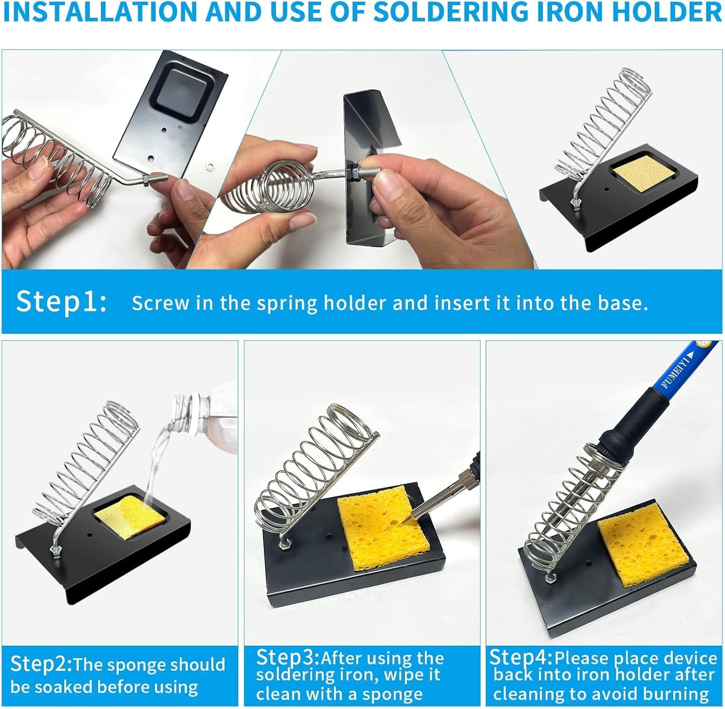Soldering Iron Kit, 21-in-1 with Adjustable Temperature, 5 Soldering Tips, 60W Soldering Iron, Solder Wire, Desoldering Pump, Stand - A Welding for Electronic Hobbyist DIY with 110V US Plug
