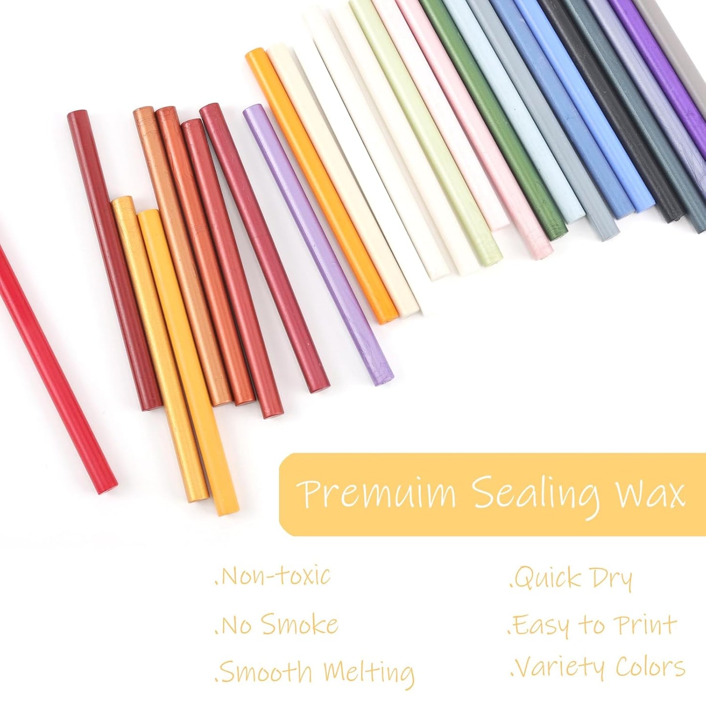 Lilac Purple Wax Seal Sticks 26pcs, Andotopee Glue Gun Wax Seal Sticks for Wax Seal Stamp, Premium Sealing Wax for Envelope Letter Seal Wedding Invation Craft Adhesive, Great Gift Ideas (Mini Size)