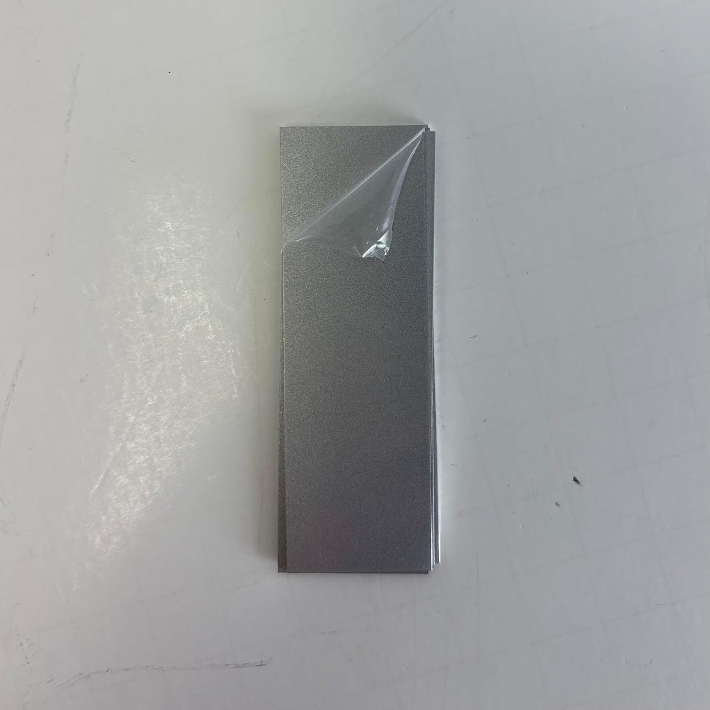 Blank Metal Plates for Laser Engraving - 4 Pack | Aluminum Sheets 0.020" Thick | CO2, Diode, Fiber Laser Compatible | Multiple Sizes & Colors (Silver (engraves black), 2x8.25 inch)