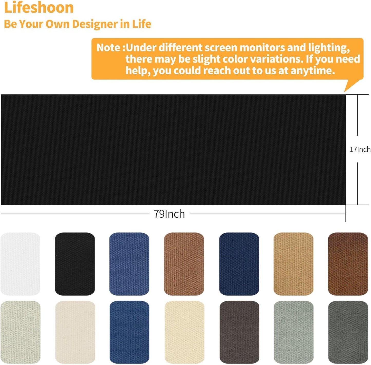 Fabric Repair Patches, 17X79 Inch Canvas Self-Adhesive Fabric Patches Tape Durable, DIY Large Canvas Repair for Sofa, Couches, Furniture, Chair, Clothing （17X79 Inch, White）