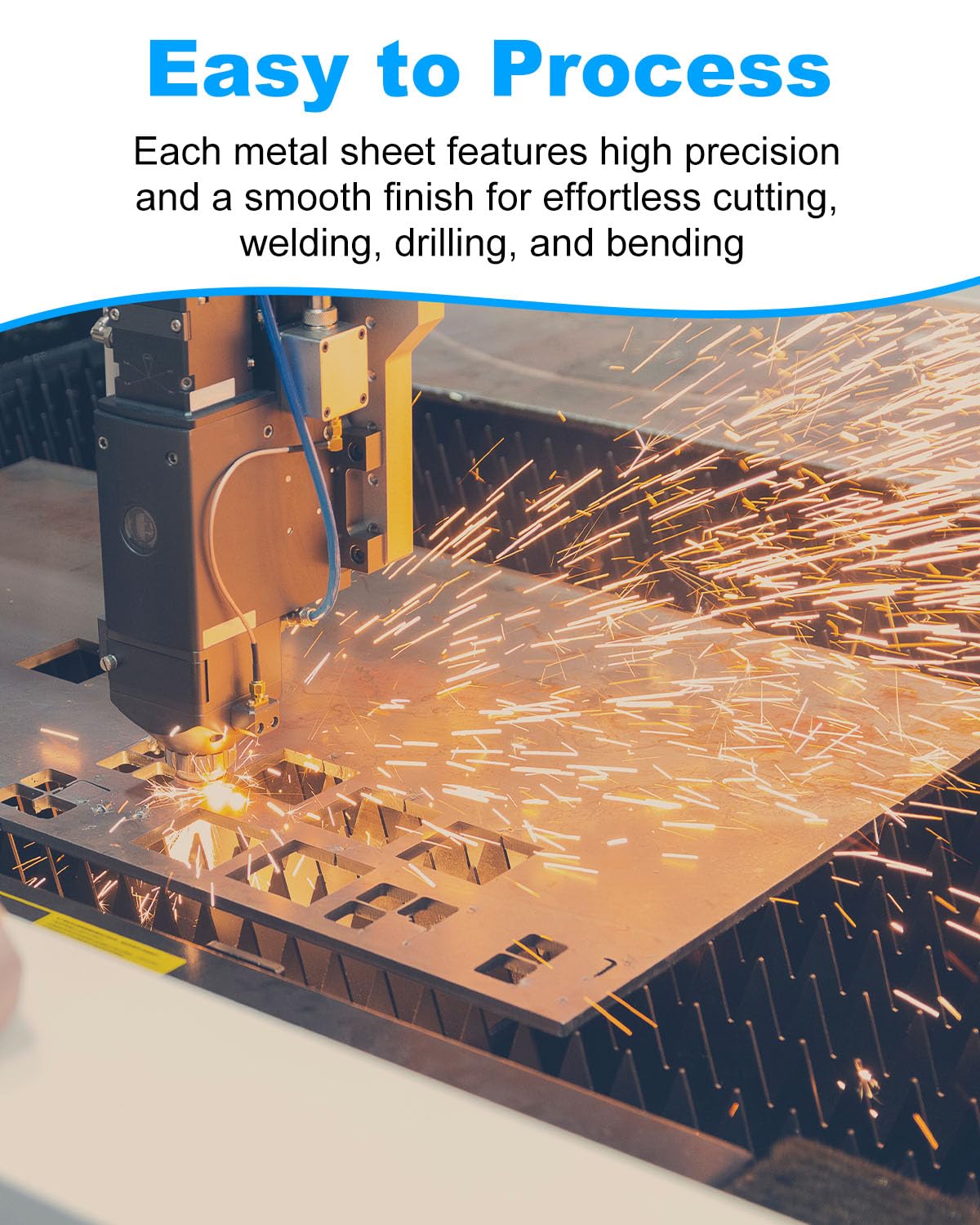 2 Pcs 16 Gauge Sheet Metal, 12" x 8" Cold Rolled Steel Plate Weldable Steel Sheet for Professional, Industrial, DIY Use