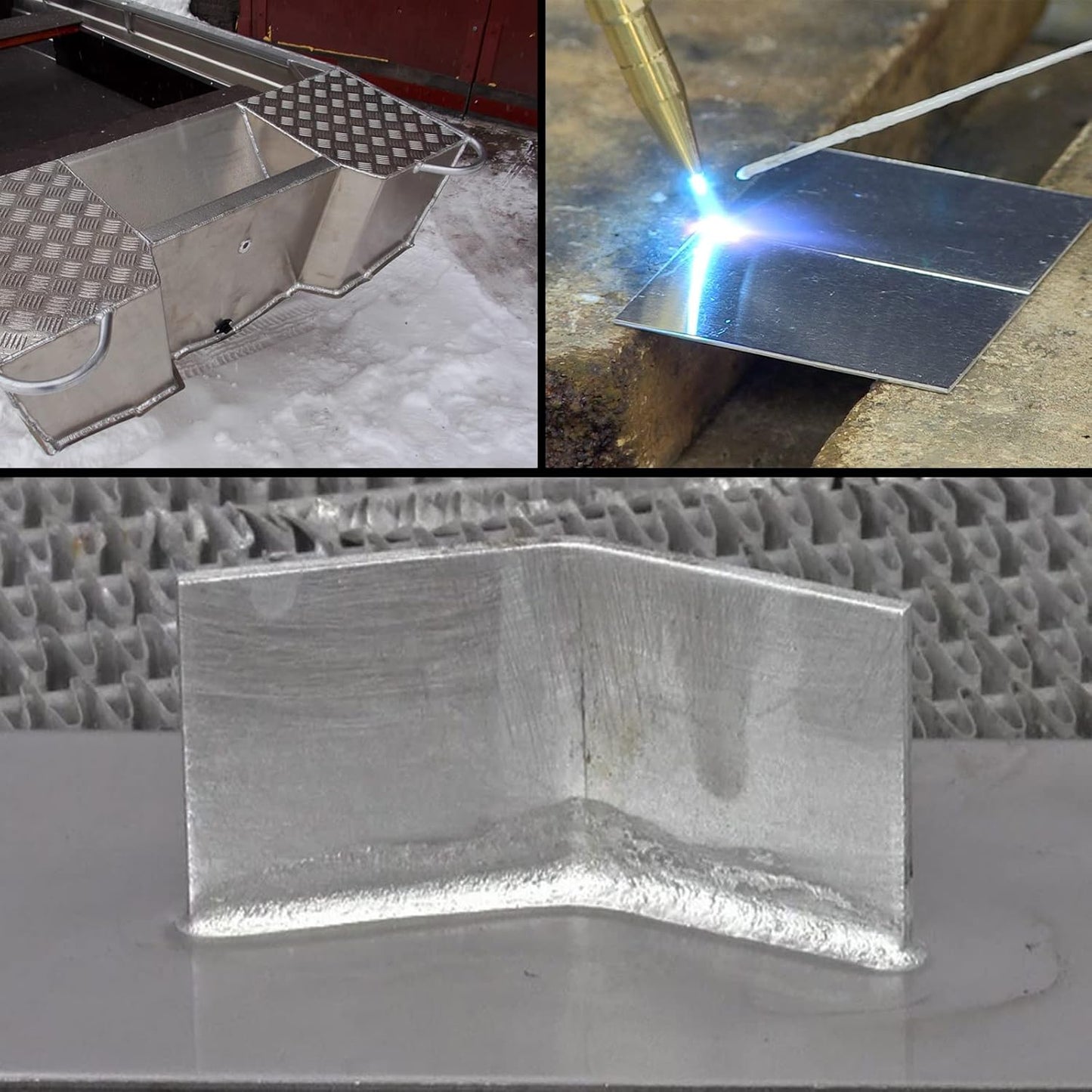 Welding Kit - 4Pack 6061 T651 Aluminum Sheet Metal 4" X 8" X 1/8 Inch Flat Plain Aluminum Plate Weld Practice kit for MIG, TIG, Stick, Arc, Gas and Brazing, Welding Practice kit for Beginners