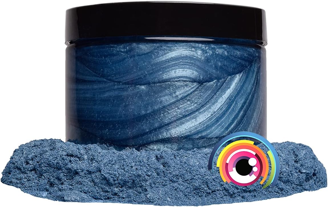Eye Candy Pigments Premium Blue Mica Powder - Carolina Blue (50gr) - for Epoxy, Resin, Soap, Paint, Woodworking, Acrylic Pouring, Bath Bombs, Fishing Lures - DIY Arts and Crafts Additive