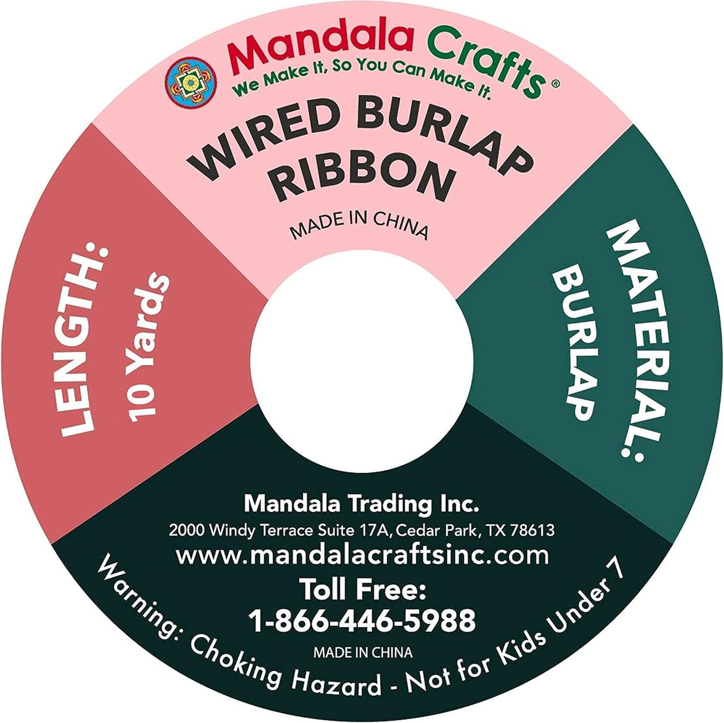 Mandala Crafts White Burlap Wired Ribbon 2.5 Inches Wide Jute Ribbons for Crafts - 10 Yds Roll Rustic Burlap Wrap Trim Ribbons for Wreaths Bows Party Decoration