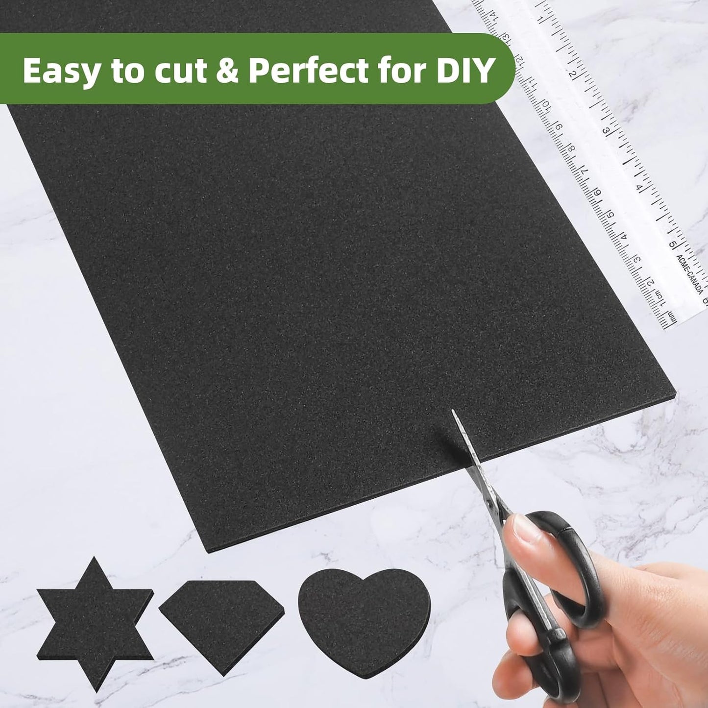 8 Pcs Adhesive Padding, Closed Cell Foam Sheet 4in X 4in X 1/4in, Anti-Slip Neoprene Rubber Pad, 1/4" Thick Sticky Foam, Soundproof and Anti Vibration