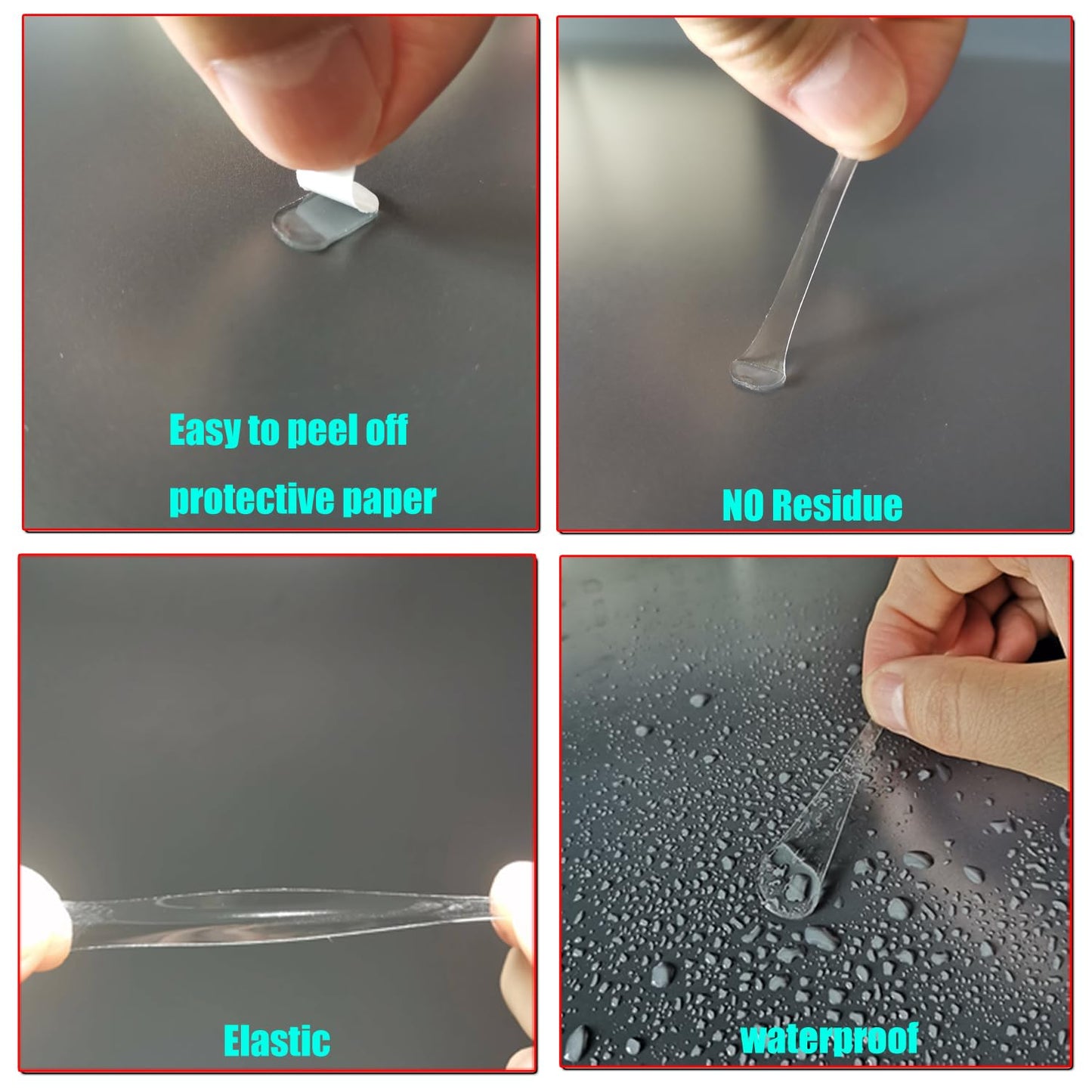 720 Pcs Sticky Tack Poster Stickers, Double Sided Sticky Round Clear Stickers, No Trace Poster Adhesive Putty Removable Waterproof Adhesive Dots for Festival Decoration Sticky Dot (0.31" X 0.51")