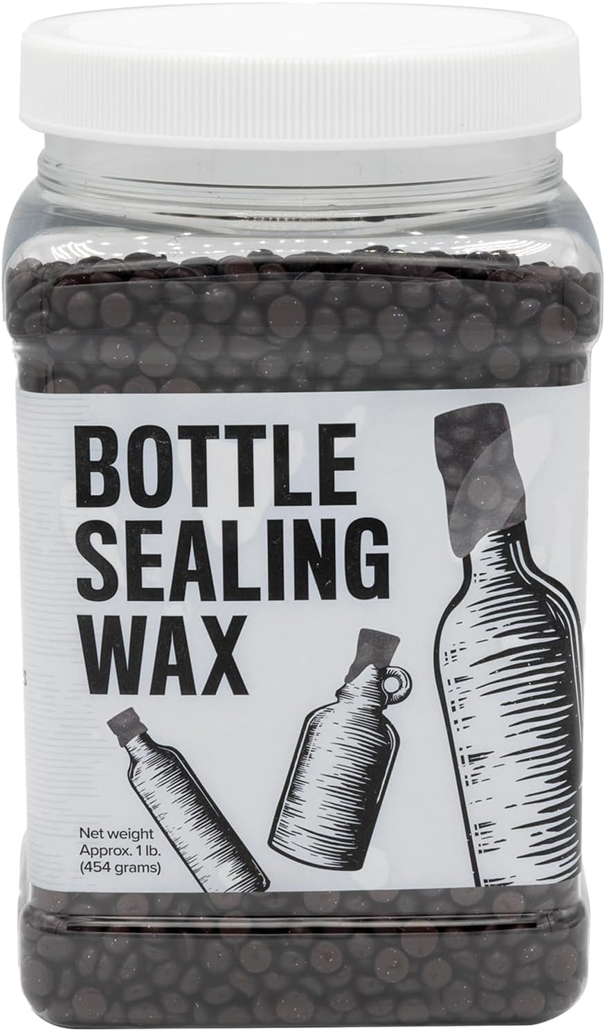 Blended Waxes, Inc. Bottle Sealing Wax, Pastille Wax Seal Beads For Wine, Beer, and Liquor Bottle Sealing, Seals Between 25-30 Bottles, 1 lb, Purple Metallic