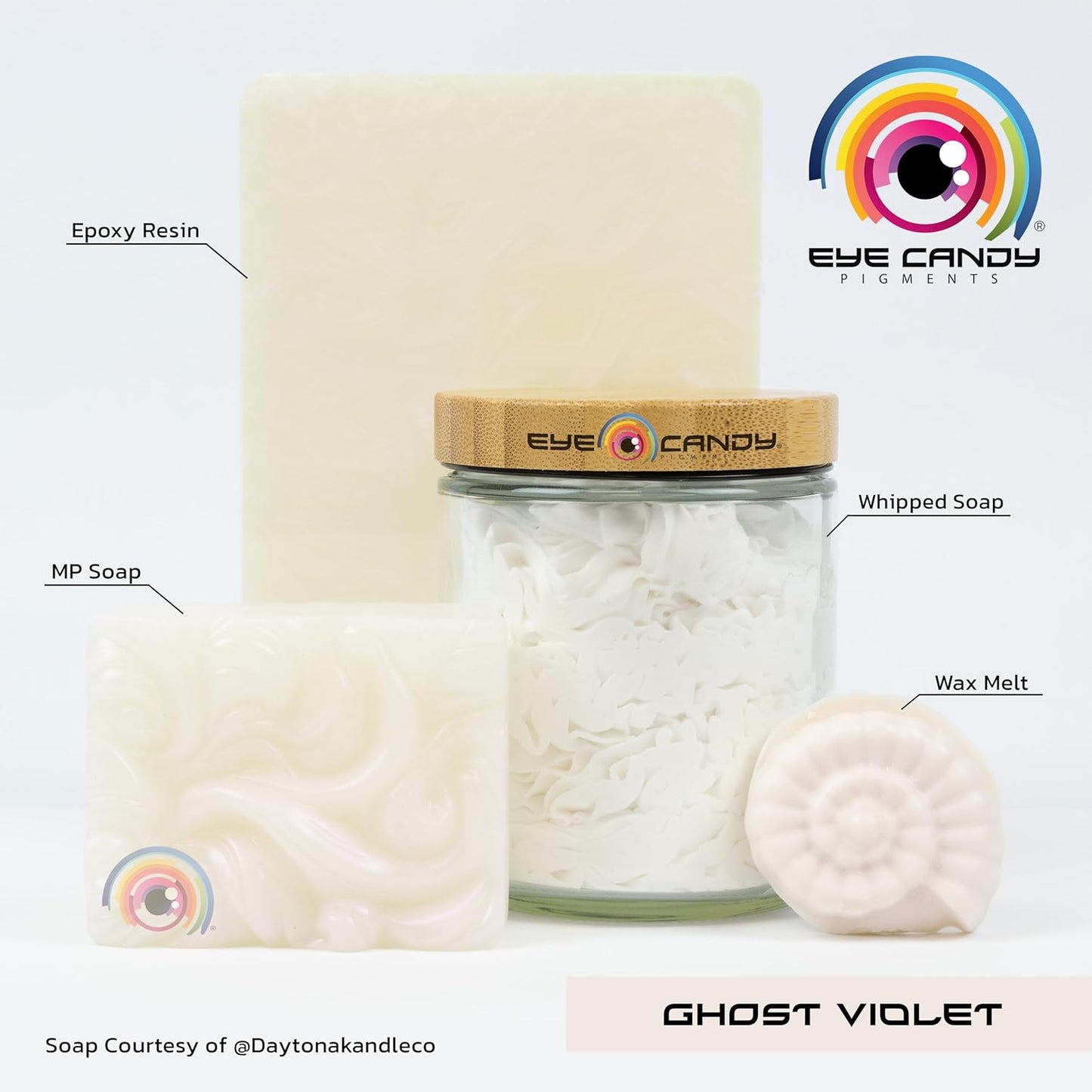 Eye Candy Premium Mica Powder Pigment “Ghost Violet” (25g) Multipurpose DIY Arts and Crafts Additive | Woodworking, Natural Bath Bombs, Resin, Paint, Epoxy, Soap, Nail Polish (Ghost Violet, 25G)