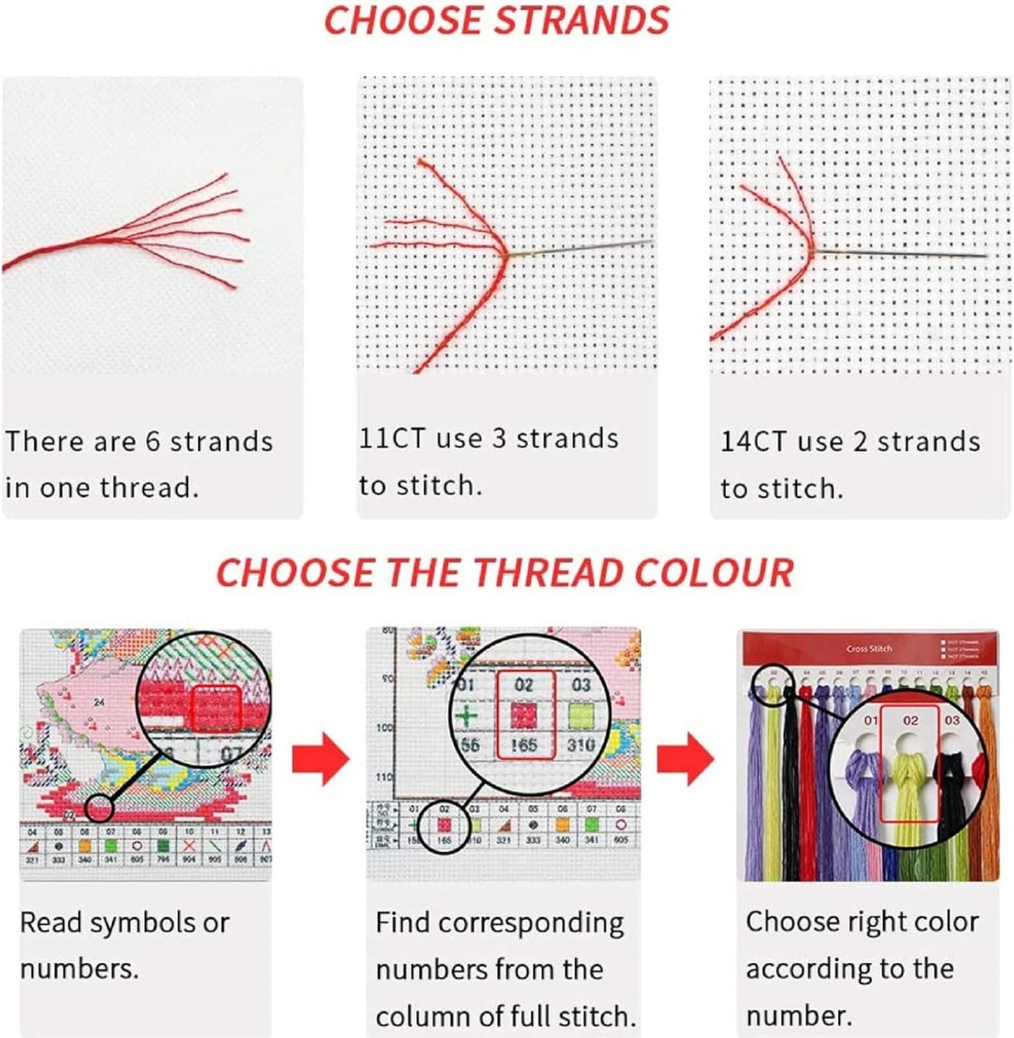 Foxhool Beginners Cross Stitch Kits Stamped Full Range of Embroidery Kits for Adults DIY Cross Stitches kit Embroidery Patterns for Needlepoint kit-Hummingbird Couple 18x18 inch