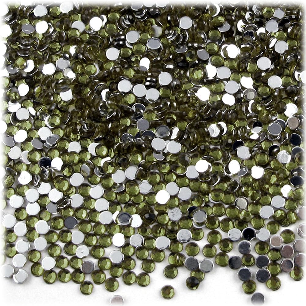 The Crafts Outlet 1,440pc Rhinestones Round 3mm (10ss) Purple (Amethyst)