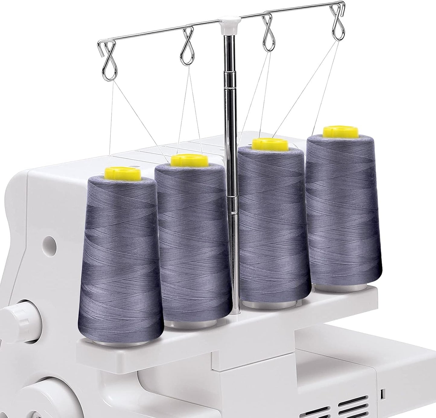Tortoise 4 Cones of 3000 Yards Each Spool Thread for All Purpose, Serger, Overlock, Quilting, Sewing Machine - 100% Polyester, 40S/2 Brown