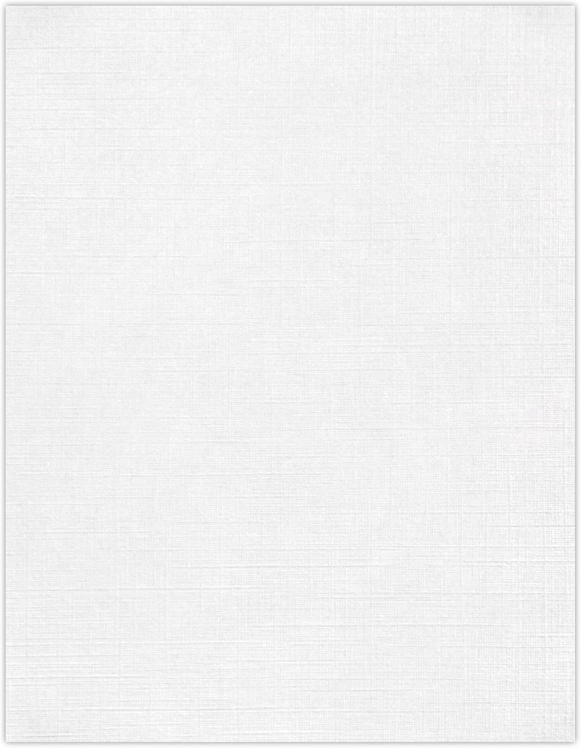 LUXPaper 8.5" x 11" Paper | Letter Size | White Linen | 24lb. (60lb. Text) | 1,000 Qty