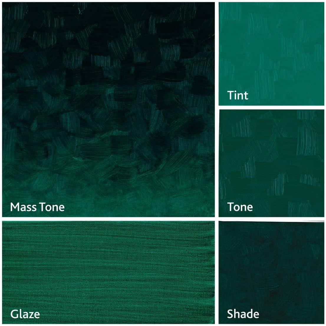 Tusc & Pine Artist Oil Paint - Phthalo Green, 150 ml, Non-Yellowing, Rich & Creamy Consistency, Maximum Pigment Load, Small Batch Milled Oil Paints Made in the USA for Professional Artists