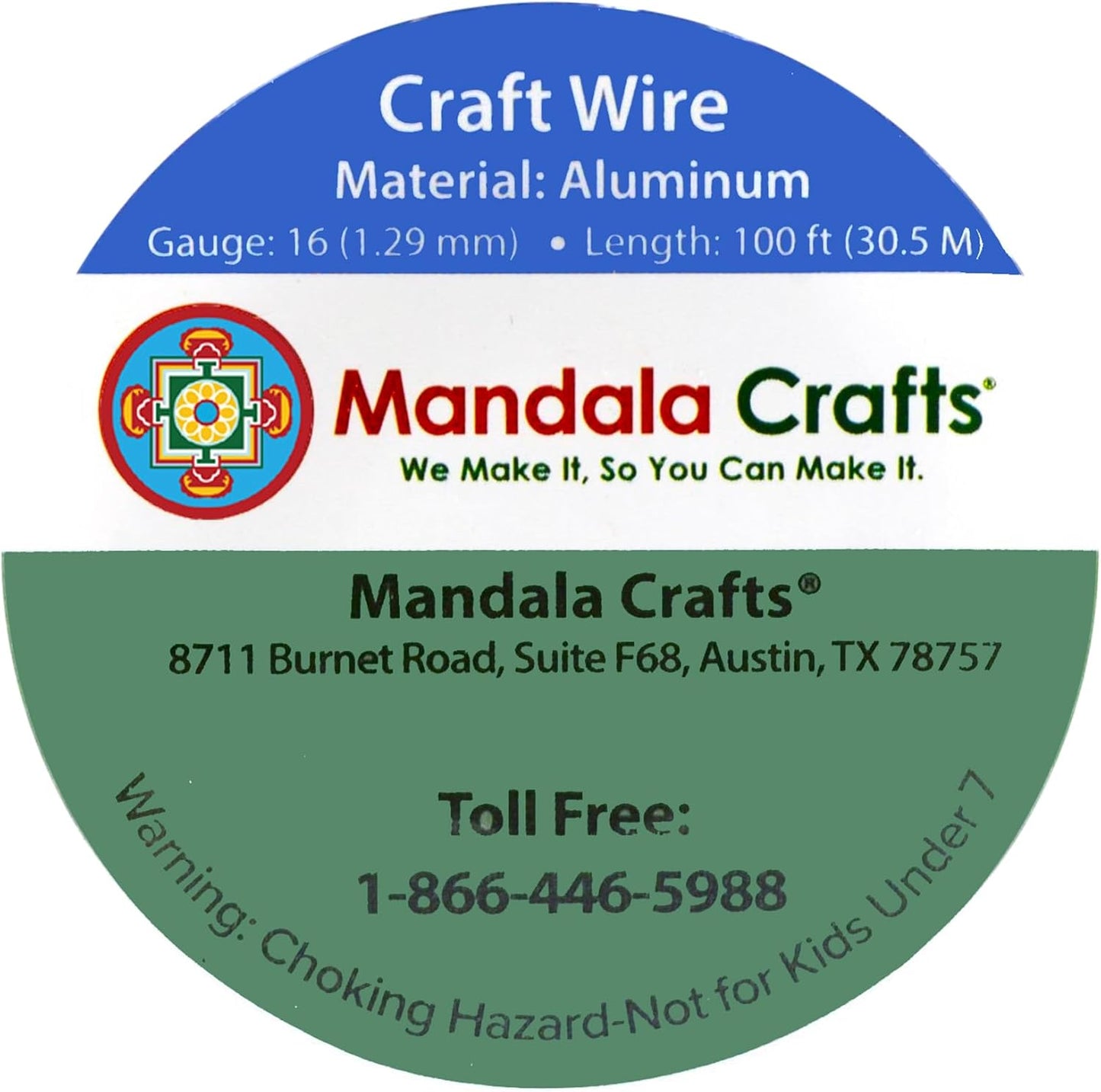 Mandala Crafts 16 Gauge Anodized Aluminum Craft Wire for Jewelry Making - 100 FT Colored Flexible Pink Wire - Bendable for Bonsai Armature Crafting Sculpting