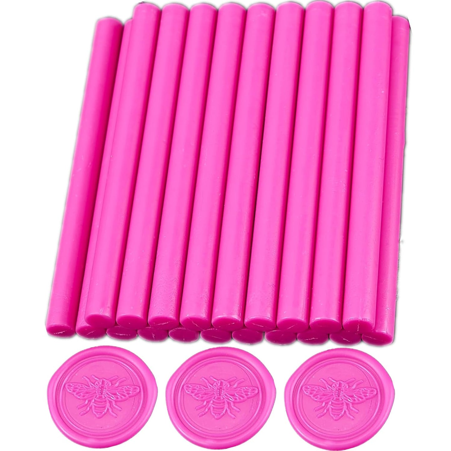 Rose Wax Seal Sticks, ONWINPOR 20pcs Glue Gun Wax Sealing Sticks for Waxseal Stamp, Mini Sealingwaxsticks Suit for 0.28''Glue Gun (Rose Red)