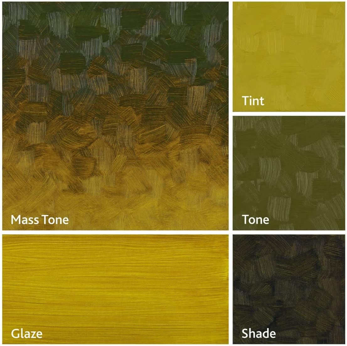 Tusc & Pine Artist Oil Paint - Green Gold, 150 ml, Non-Yellowing, Rich & Creamy Consistency, Maximum Pigment Load, Small Batch Milled Oil Paints Made in the USA for Professional Artists