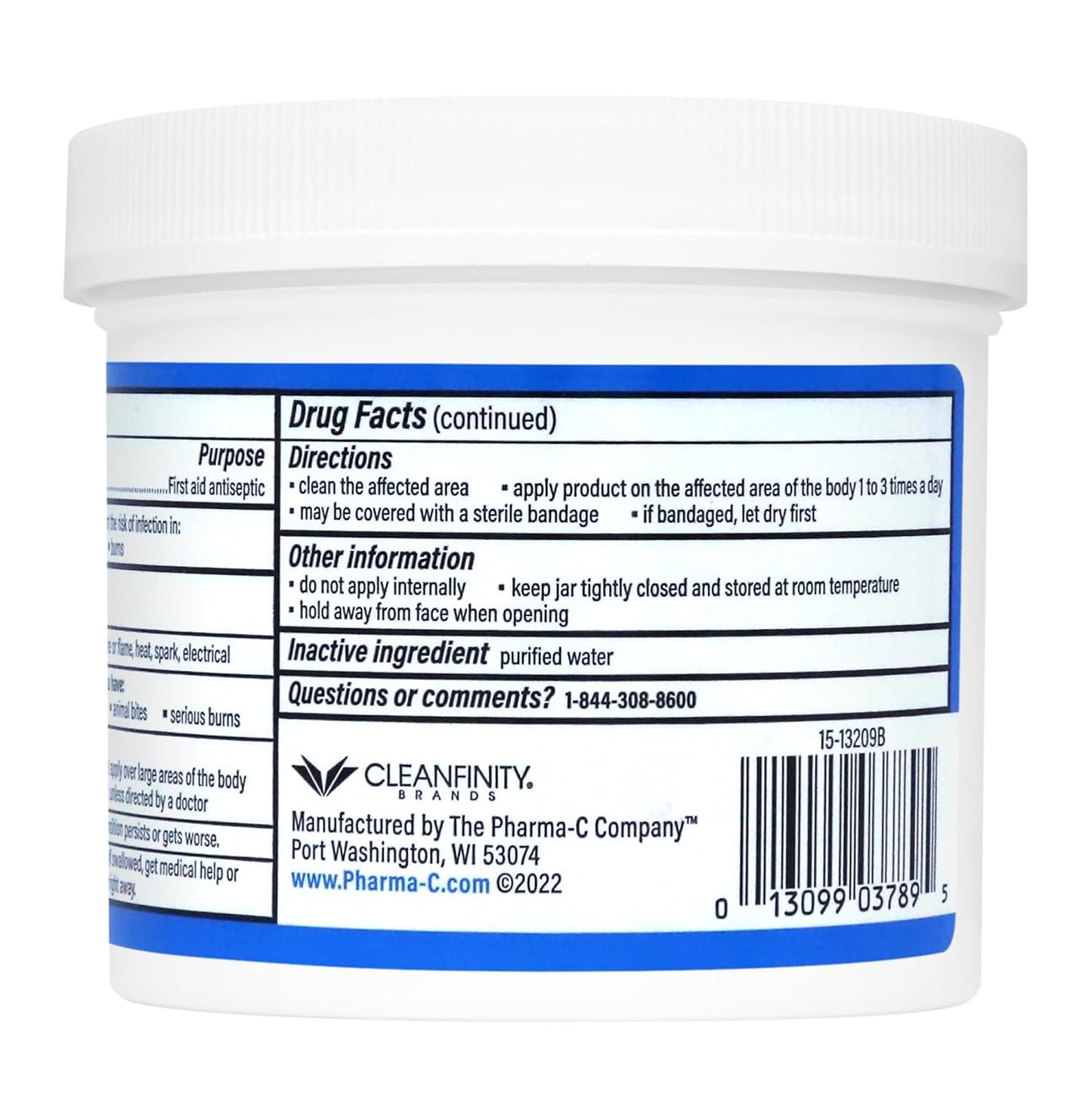 The Pharma-C Company - 70% Isopropyl Alcohol Pads [12-100ct jars]. First Aid - Bulk Antiseptic Wipes - Extra Large Pads - for minor cuts, scrapes and burns.