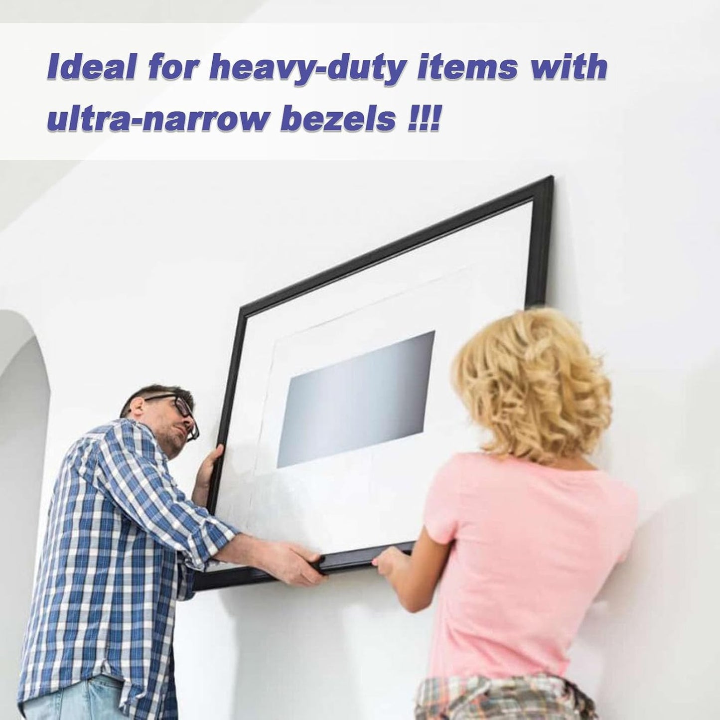 Sawtooth Picture Hangers Heavy Duty - Supports 144 lbs, 15 Pack Large Sawtooth Hangers with Screws, for Hanging Heavy Photos Frame Paintings Decorations