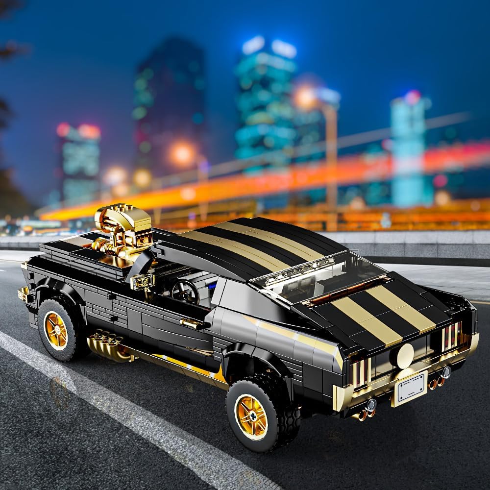 1:10 MOC Sports GTRS Car Building Blocks Toys Boys or Adults Kits， Building Set Raceing Car Model,Cars for Boys Age 14，(1680 Pieces)