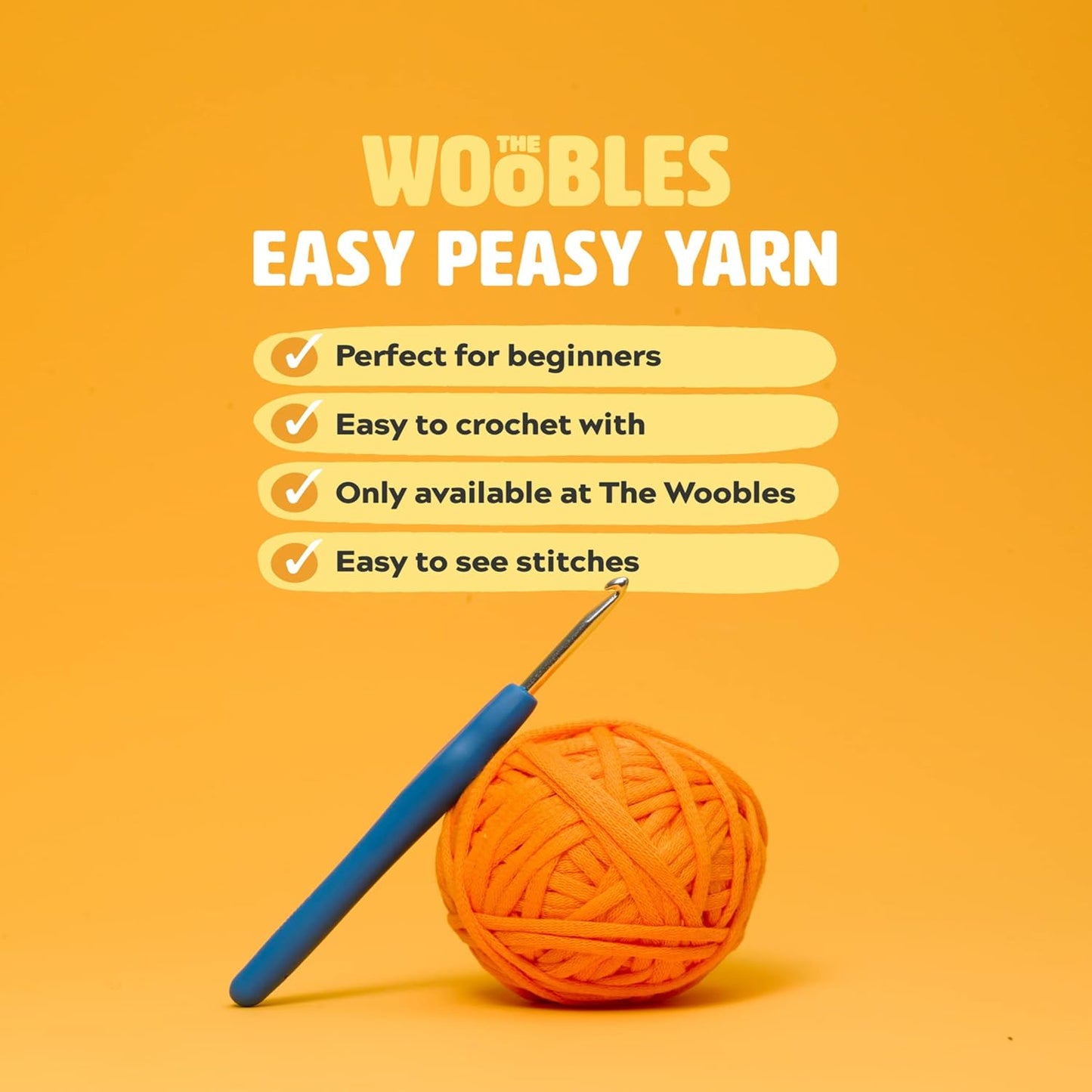 The Woobles Crochet Kit for Beginners - Easy Arts and Crafts Knitting & Crochet Animals Kit As Seen On Shark Tank - Bjørn The Narwhal