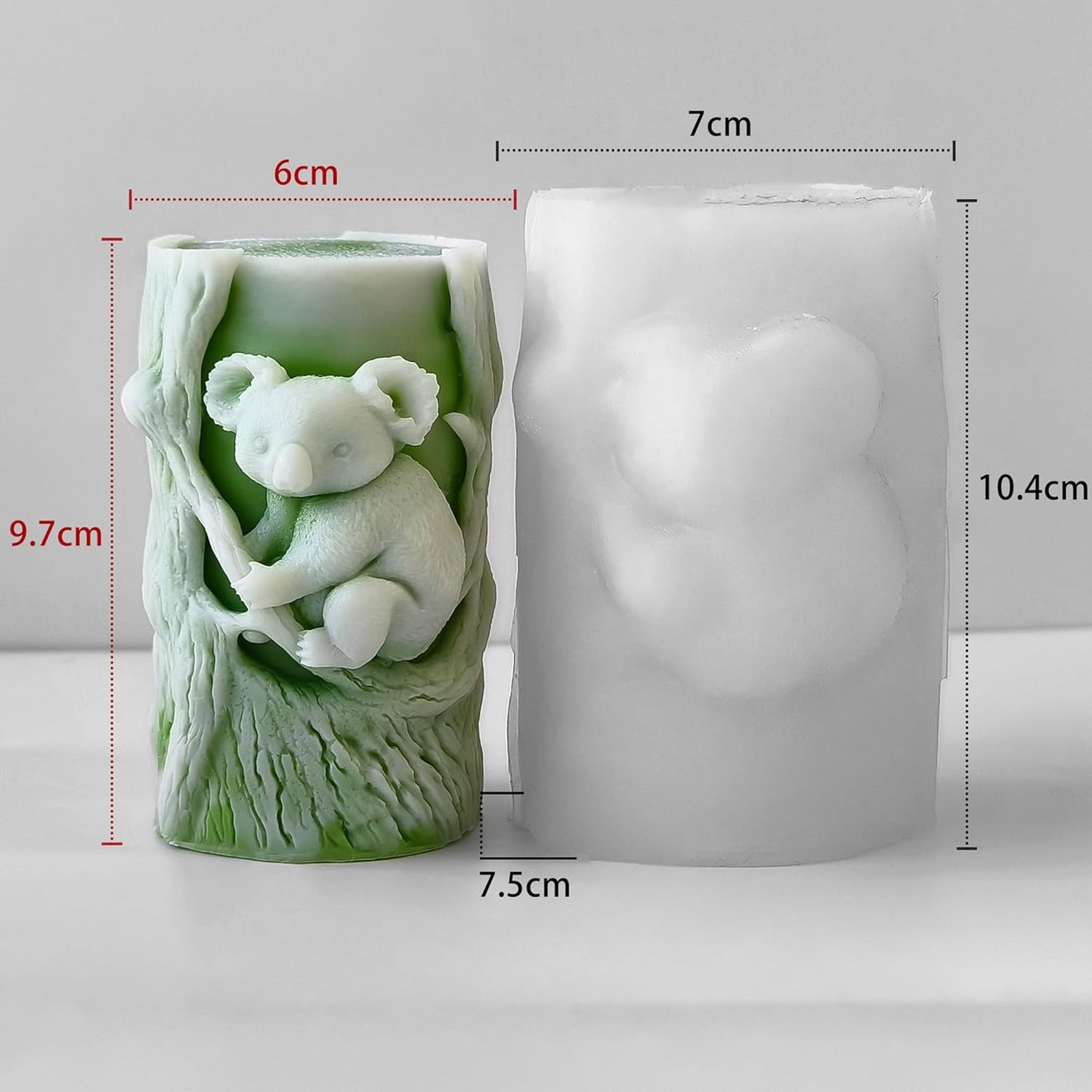 Animal Molds Animal Resin Mold - Resin Casting Silicone Molds for Home Decor & Candle Making Wave Spiral Mold