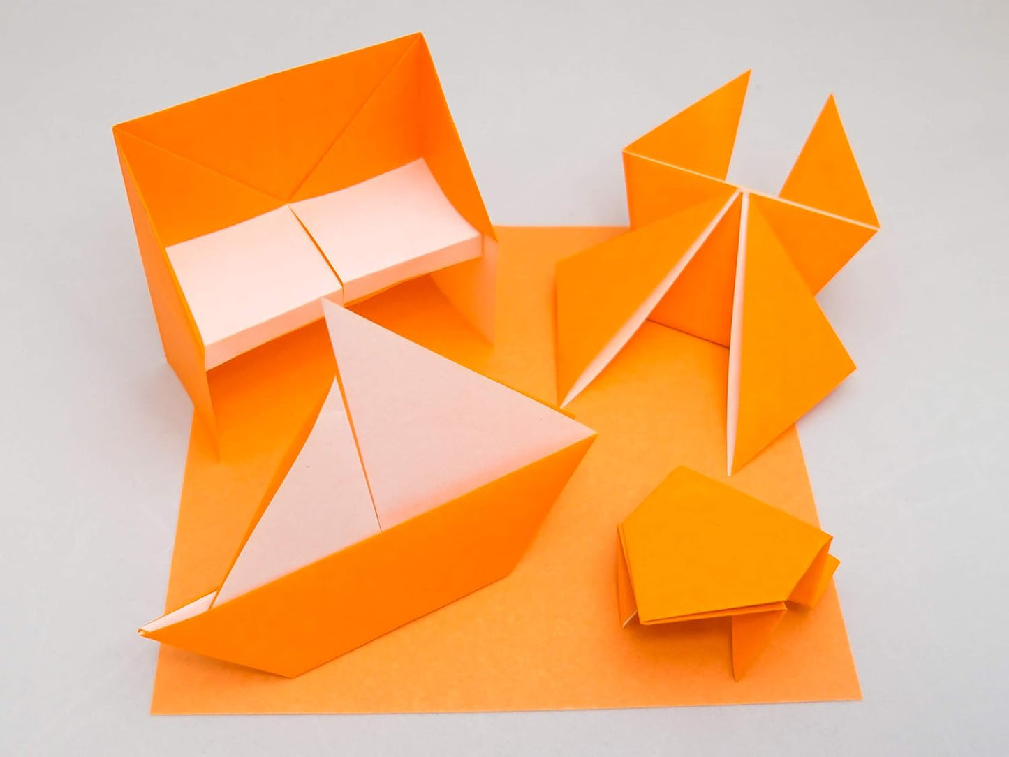 [Taro's Origami Studio] Standard 6 Inch One Sided 23 Colors 200 Sheets Square Easy Fold Premium Japanese Paper for Beginner (Gold and Silver Included)