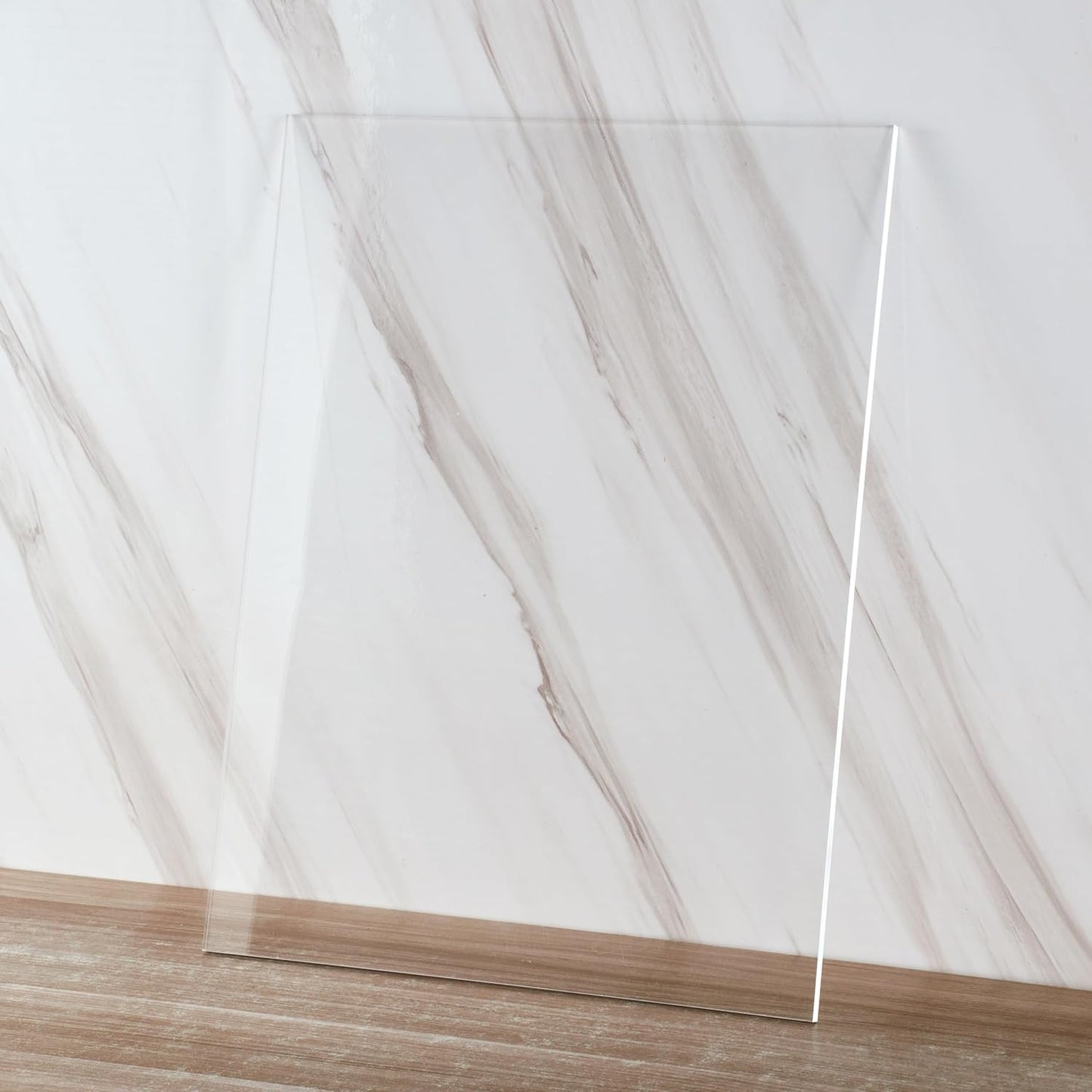 Pack of 10 Clear Acrylic Sheet 8" x 12" Cast Plexiglass Panel 1/8" Thick (3mm) Transparent Plastic Board for Sign, Craft, Display Projects, Laser Cutting, Engraving