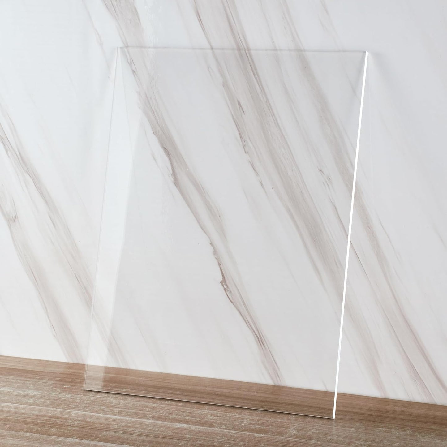 Clear Acrylic Sheet 5" x 7" Cast Plexiglass Panel 1/8" Thick (3mm) Transparent Plastic Board for Sign, Craft, Display Projects, Laser Cutting, Engraving, Pack of 2