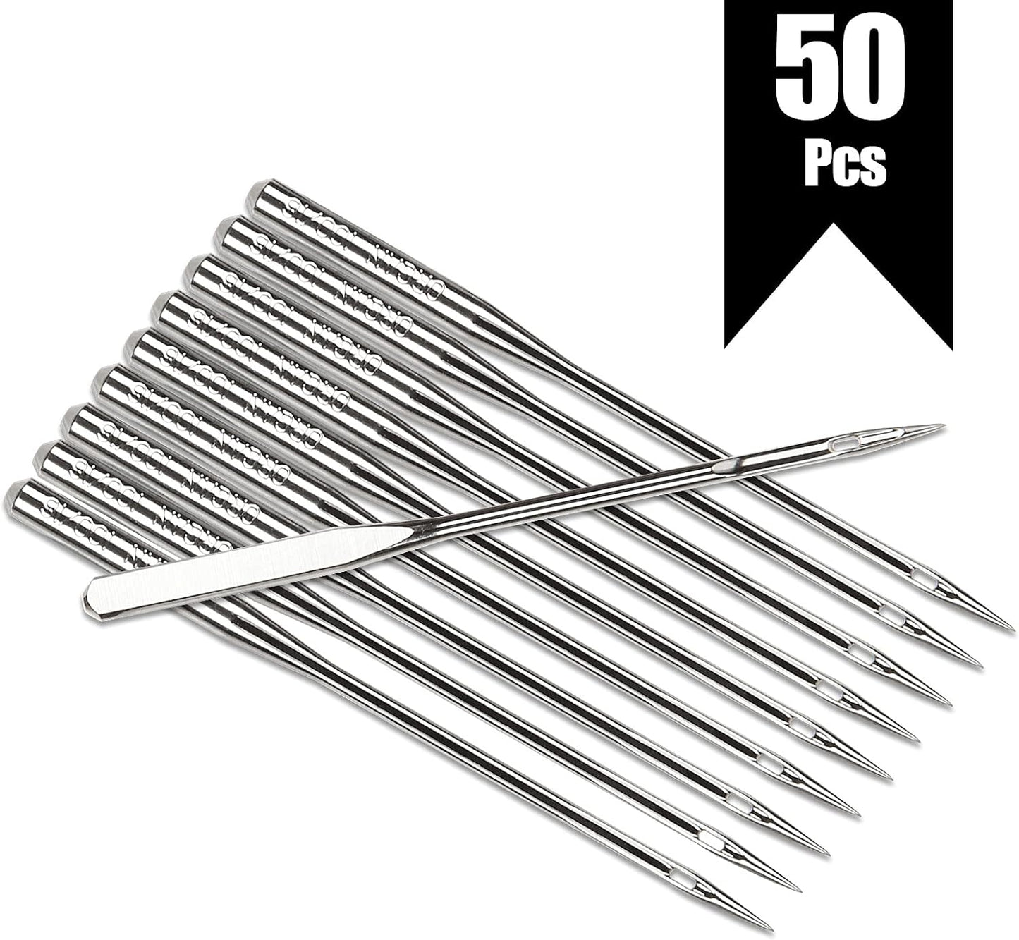 50 PCS Sewing Machine Needles for Brother, Sewing Needles Embroidery Machine Needles for Brother Sewing Machine (100/16-50 Pack)