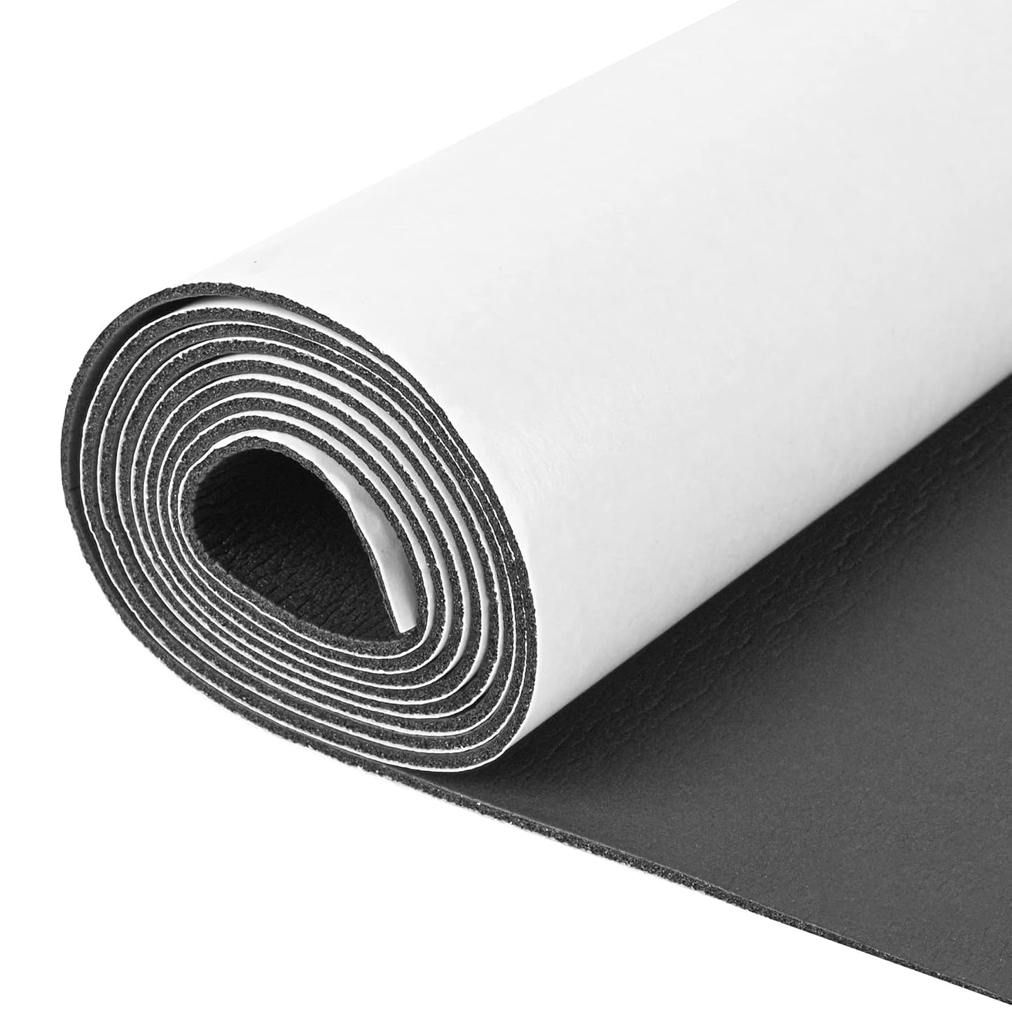 Sponge Neoprene Foam Rubber Sheet with Adhesive, 12 in x 60 in x 1/16 in Multi-Function Soundproof High Density Waterproof Rubber Mat, Perfect Cosplay Easy Cut DIY Neoprene Padding Roll - Black