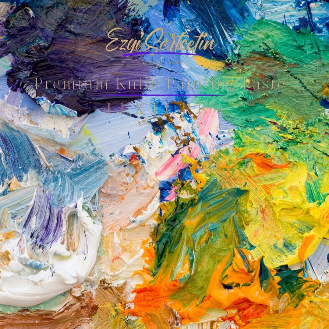 Premium Palette Knife Painting Paste|Texture Paste|Authentic Bright Colors|Ready to Use|Easy to Apply| 6oz (Plum)