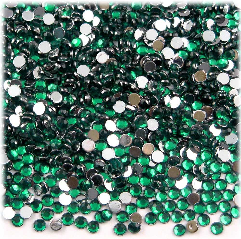 The Crafts Outlet 1,440pc Rhinestones Round 3mm (10ss) Flatback Devil Red Wine