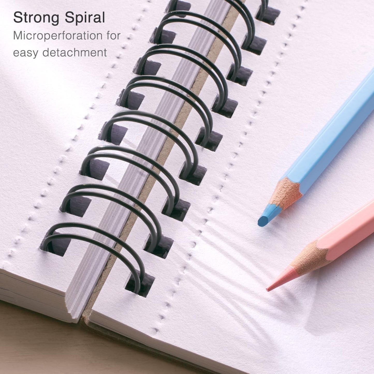 ARTISTIC EYE 9x12 Premium Mixed Media Sketchbooks: Pack of 2 (120 Sheets), 160 GSM, Spiral Bound Sketch Pads, Suitable for a Variety of Wet and Dry Media, Ideal for All Artists