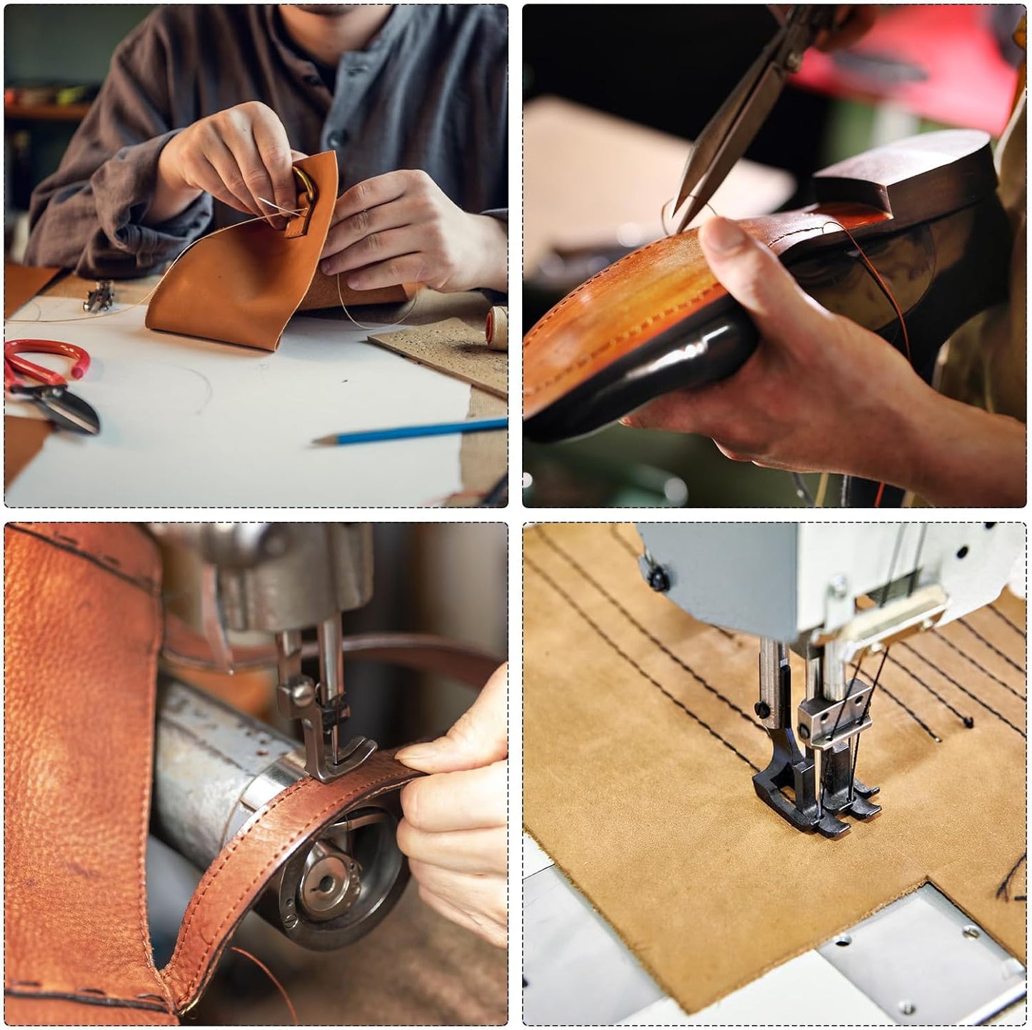 MECCANIXITY Waxed Thread,284 Yard 0.8mm 150D Flat Wax Thread Polyester Waxed String for Leather Sewing Hand Weaving Book Binding Home Decoration, Brown