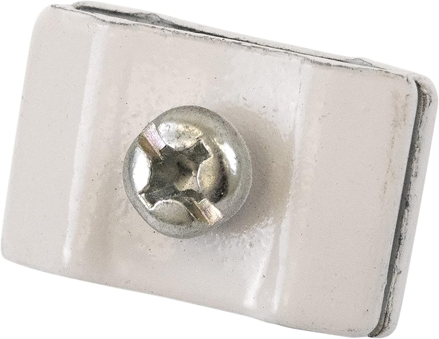 Gridwall Joining Clip Connectors for Grid Panels, Powder-Coated or Chrome Plated Steel (Quantity 10) (10, White)