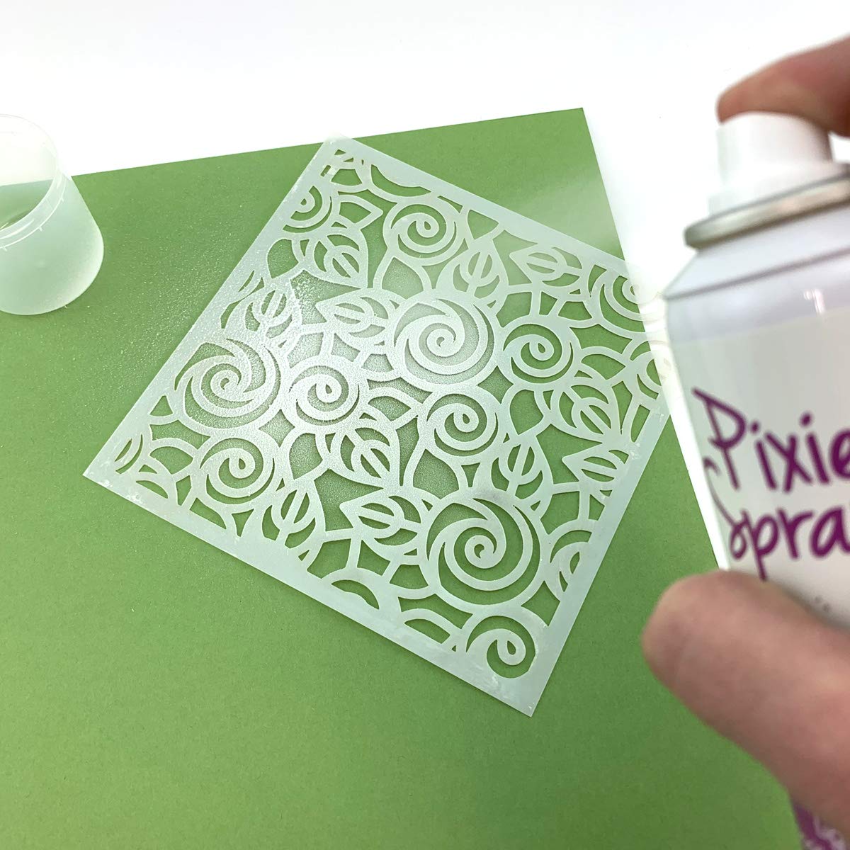 Pixie Spray Repositionable Stencil Adhesive, Temporary, Low Tack, 2-Pack