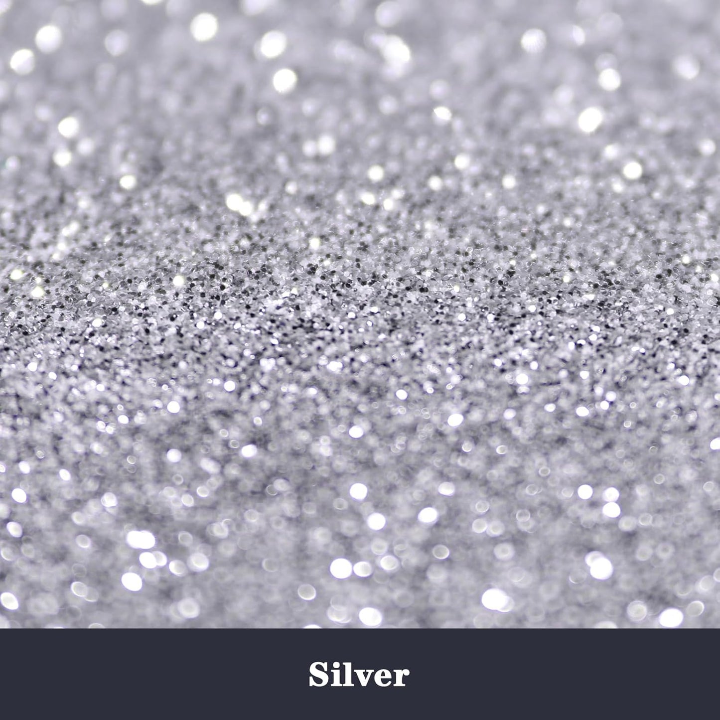 High Capacity 260g Metalic Glitter Shaker Bottle Package - Silver Fine Glitter for Tumbler, Jewelry Making, Epoxy Resin DIY Craft, Face Body Nail Art