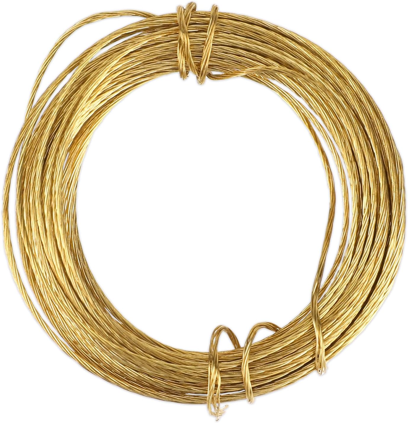 33 Feet Picture Hanging Wire Picture Frame Brass Wire for Hanging Heavy Duty Metal Braided Wire for Hanging Pictures, Mirror, Artwork, Light