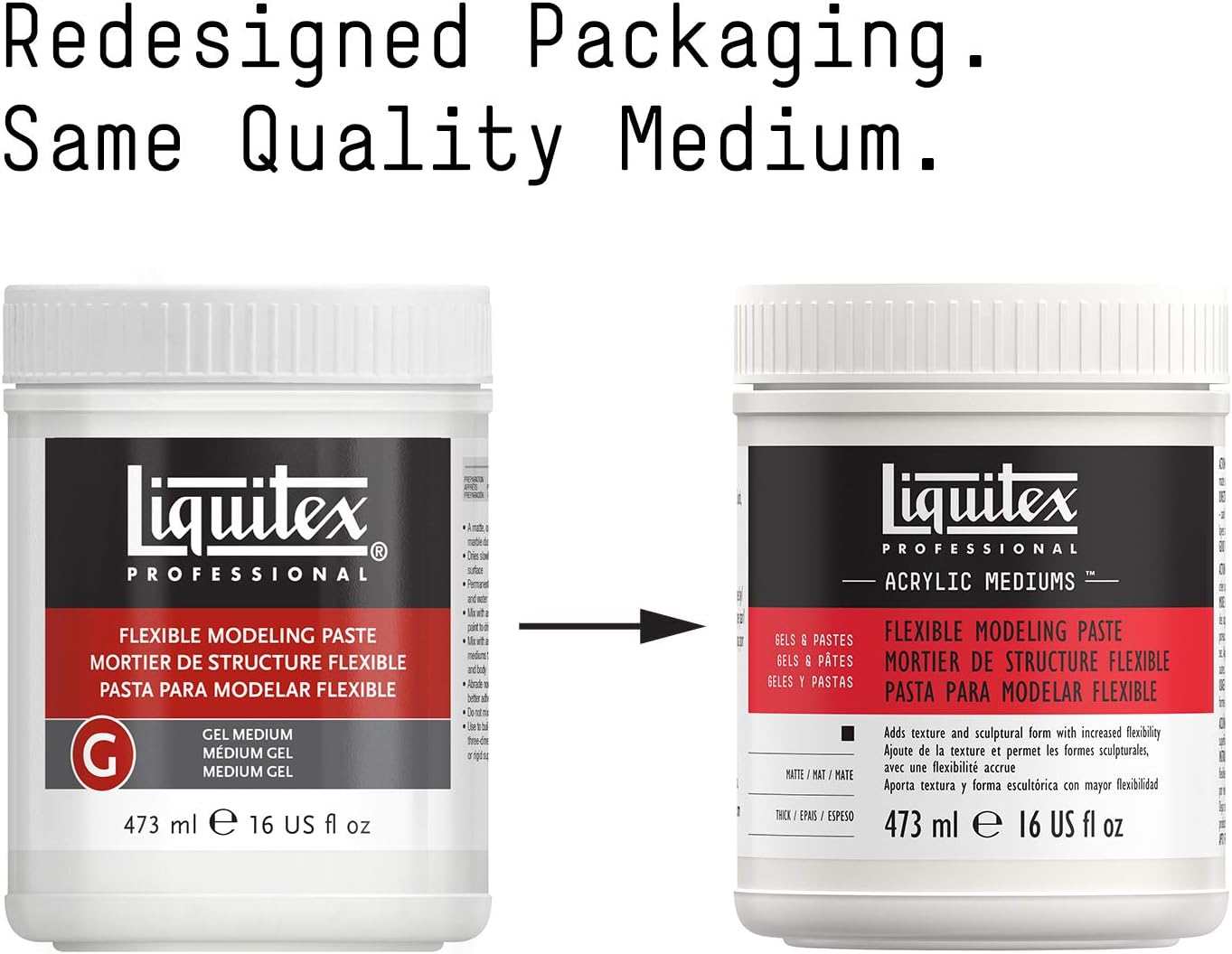 Liquitex Professional Flexible Modeling Paste, 473ml (16-oz)