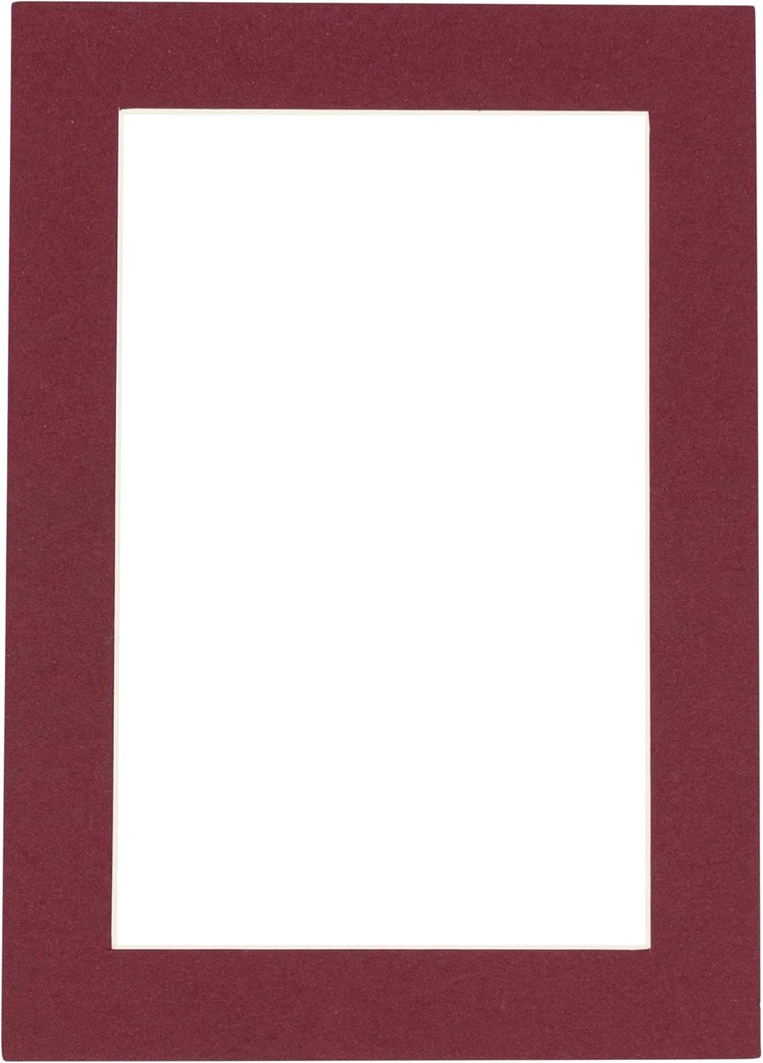 6x8 Mat for 8x10 Frame - Precut Mat Board Acid-Free Show Kit with Backing Board, and Clear Bags Maroon 6x8 Photo Matte Made to Fit a 8x10 Picture Frame Matboard for Framing, Pack of 1 Mat