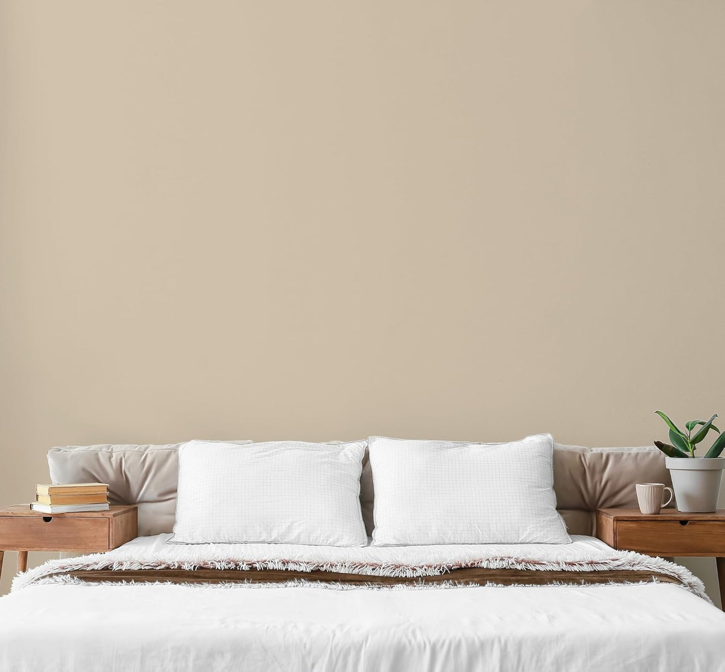 EVOLVE Paint & Primer: Environment-friendly, Low Sheen with One-coat Coverage for Interior & Exterior surfaces (Beach Beige, 5-Gallon)