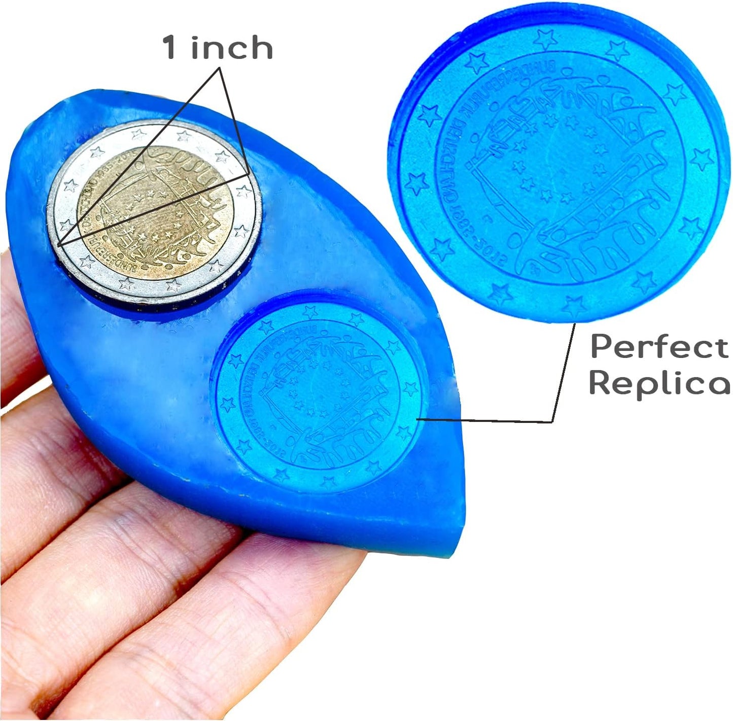 BBDINO Silicone Mold Making Kit, 30A Liquid Silicon for Molds Making 38.8 OZ, Quick Cure Molding Silicone Rubber, 1:1 Ideal for Silicon, Resins, Soap, Concrete, Wax Mold-Casting Sapphire Blue