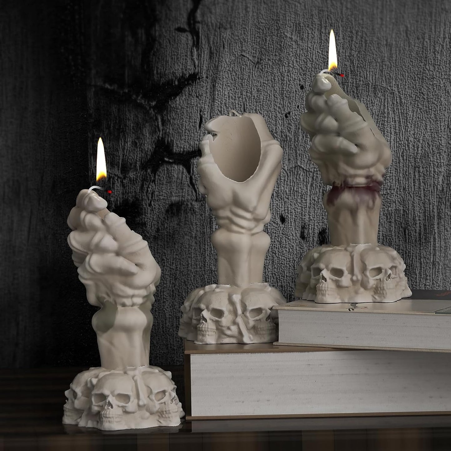 Skull Hand Soap & Candle Mold - Silicone 3D Molds for Candy & Home Decor - Resin Casting & Making Molds