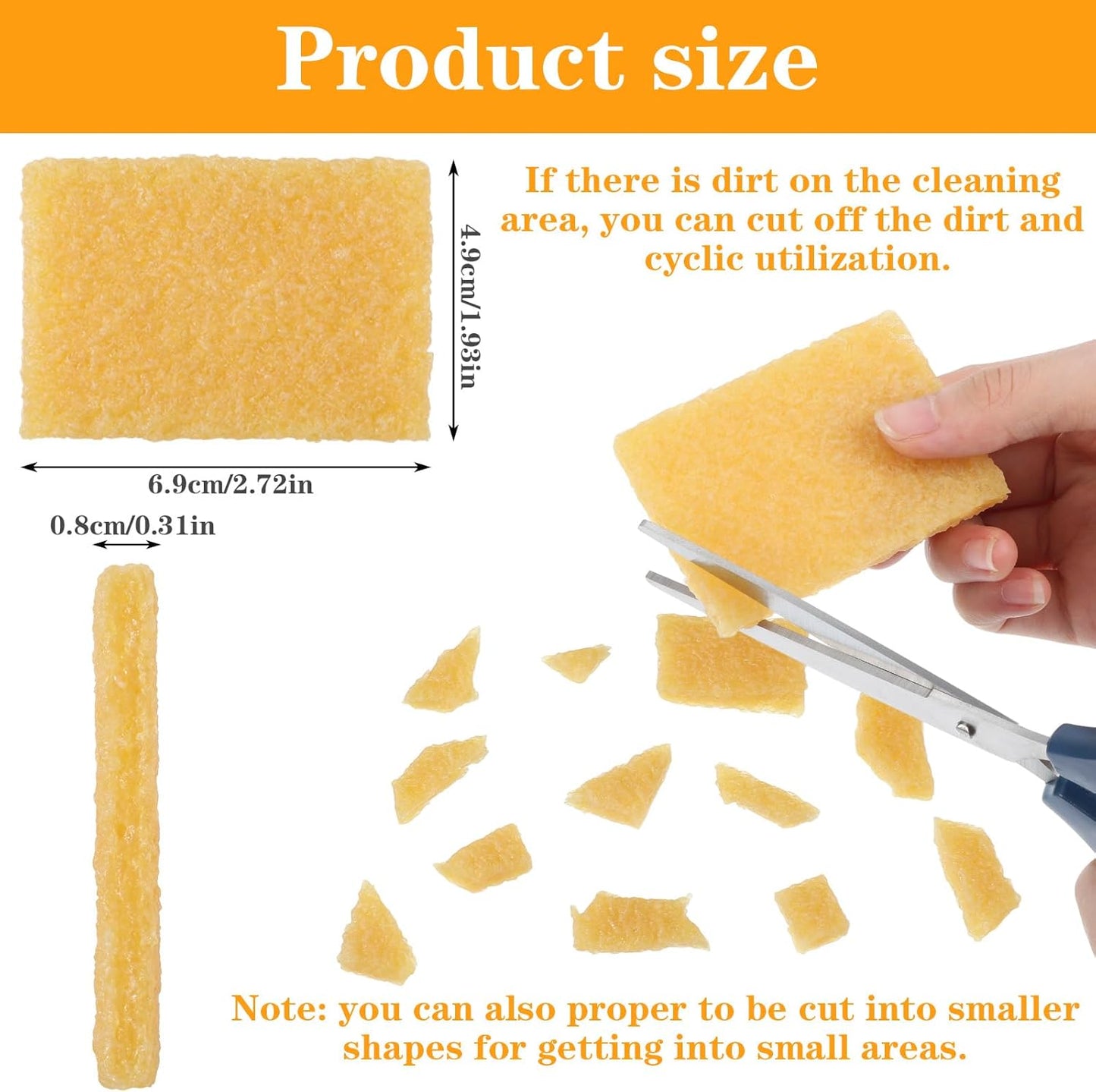 Nogeqi 8PCS Rubber Cement Eraser Residue and Glue Eraser for Removing Adhesive from Paper Plastic Art Painting