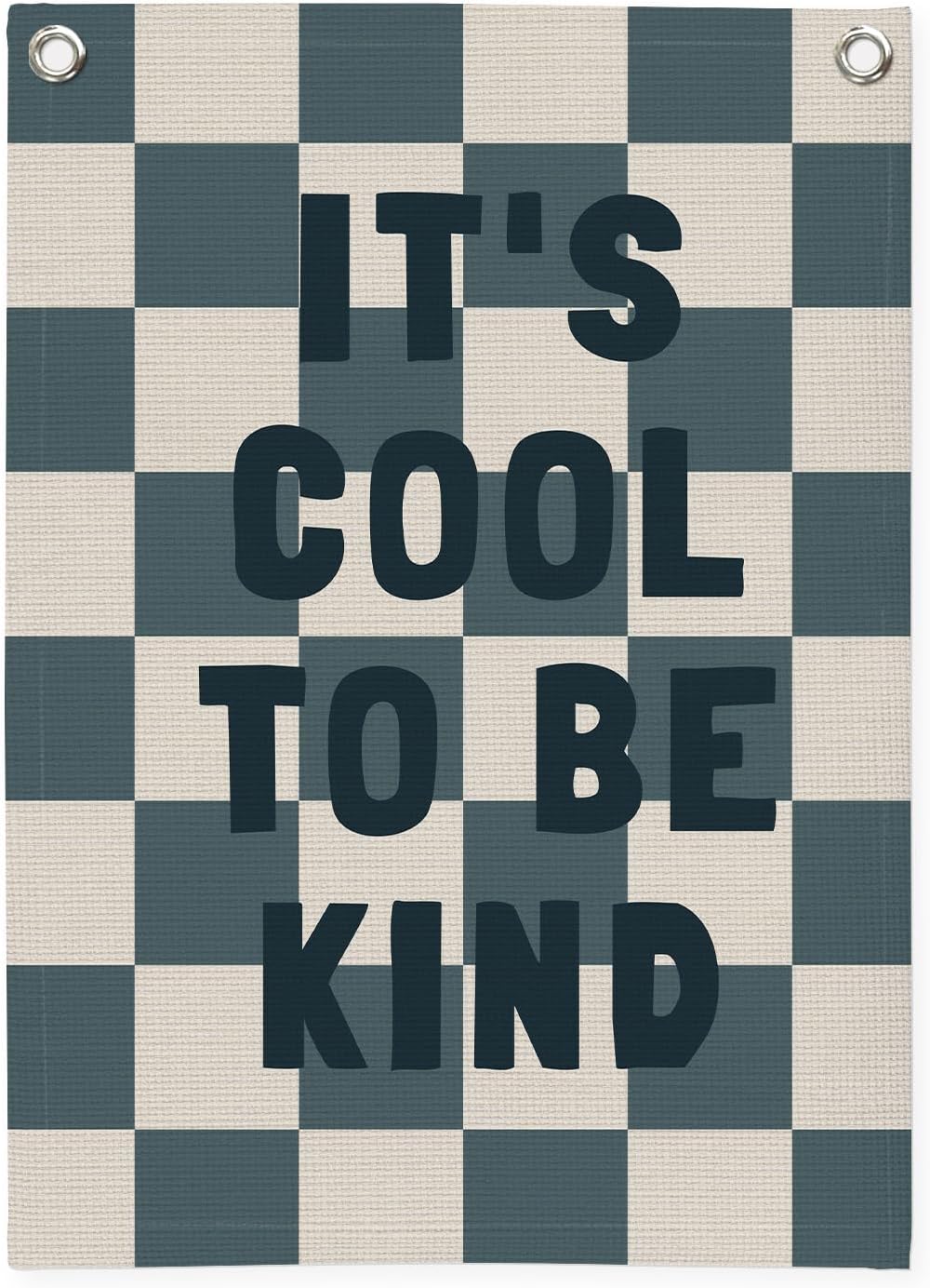 Kids Room Decor,Classroom Banner,It’s Cool to Be Kind,Nursery Decor,Positive Wall Hanging Flag for Bedroom Playroom Classroom Kids Rroom 18x25 Inch(Navy Blue)